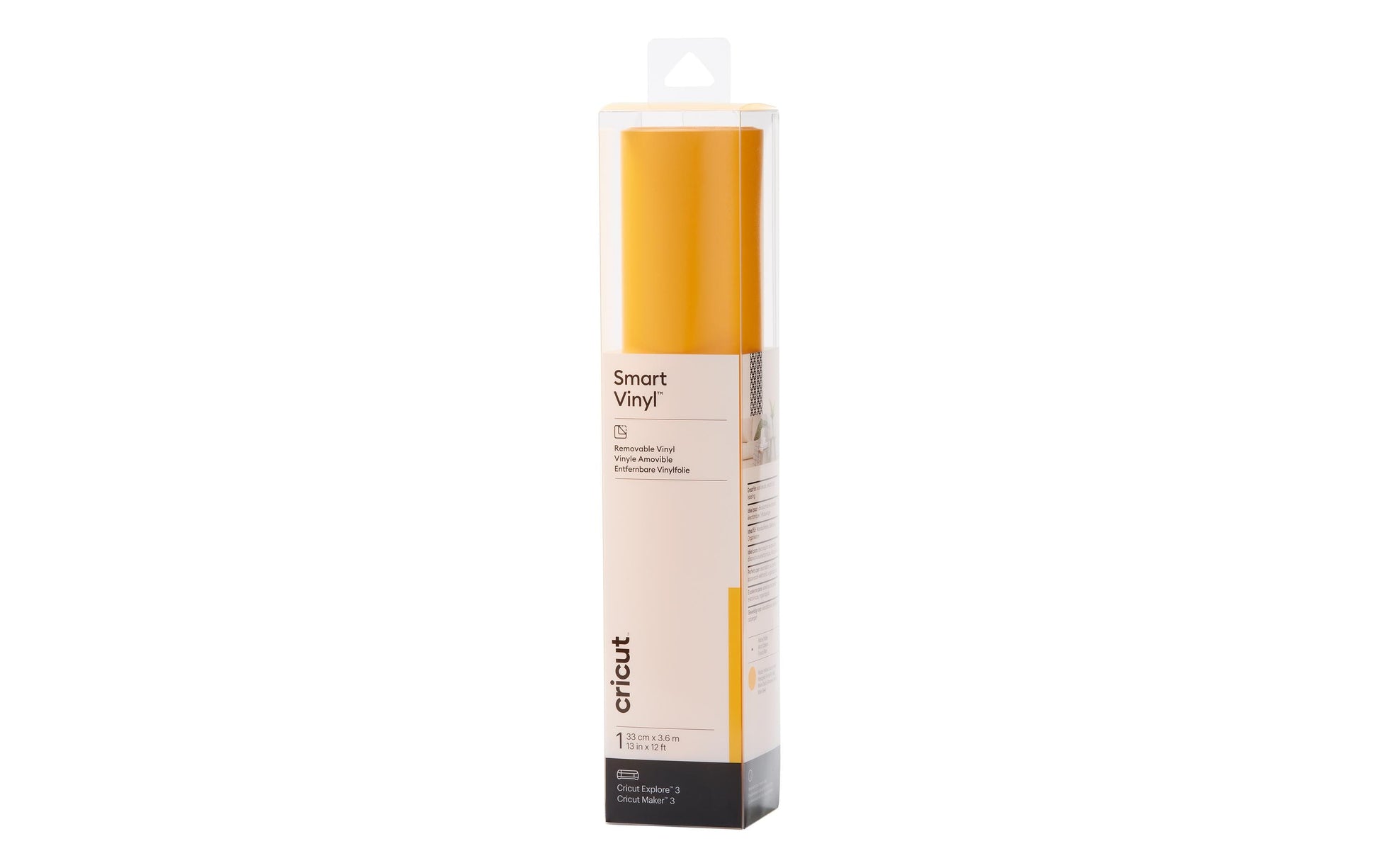 Cricut Matte selbstklebende Vinylfolie – Gelb – 33 × 366 cm – für Maker 3, Explore Air 3