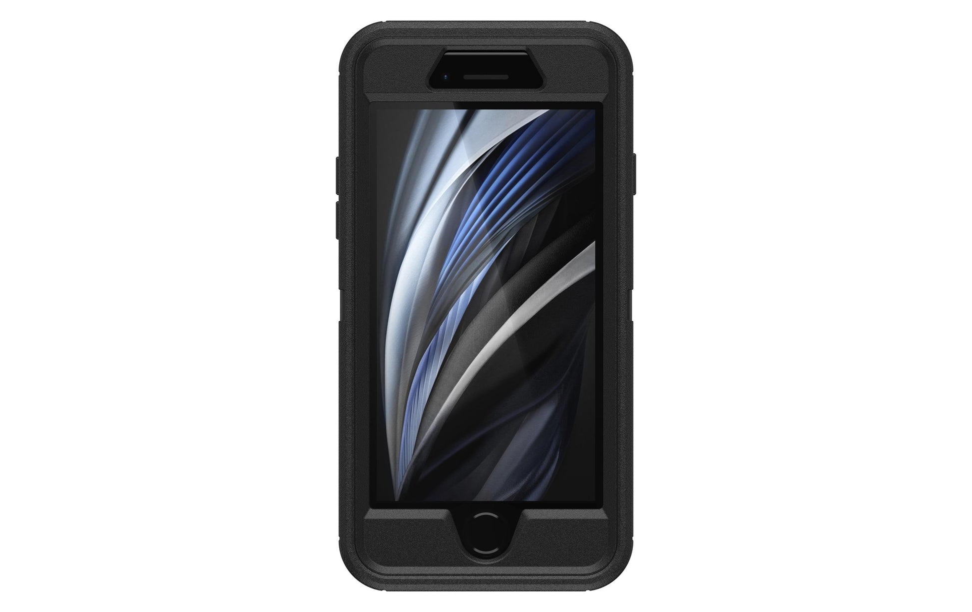 OtterBox Defender Series Robustes Case – für Apple iPhone 8, Gummi, Schwarz, integrierter Displayschutz