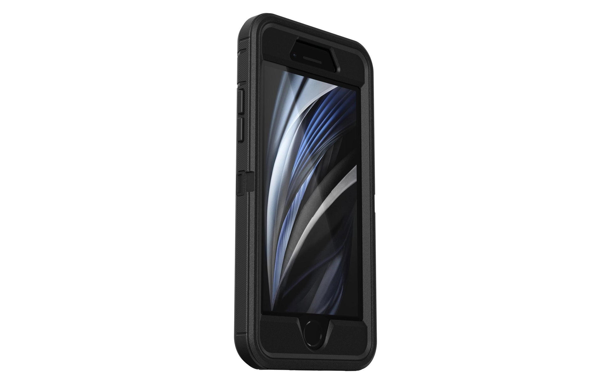 OtterBox Defender Series Robustes Case – für Apple iPhone 8, Gummi, Schwarz, integrierter Displayschutz
