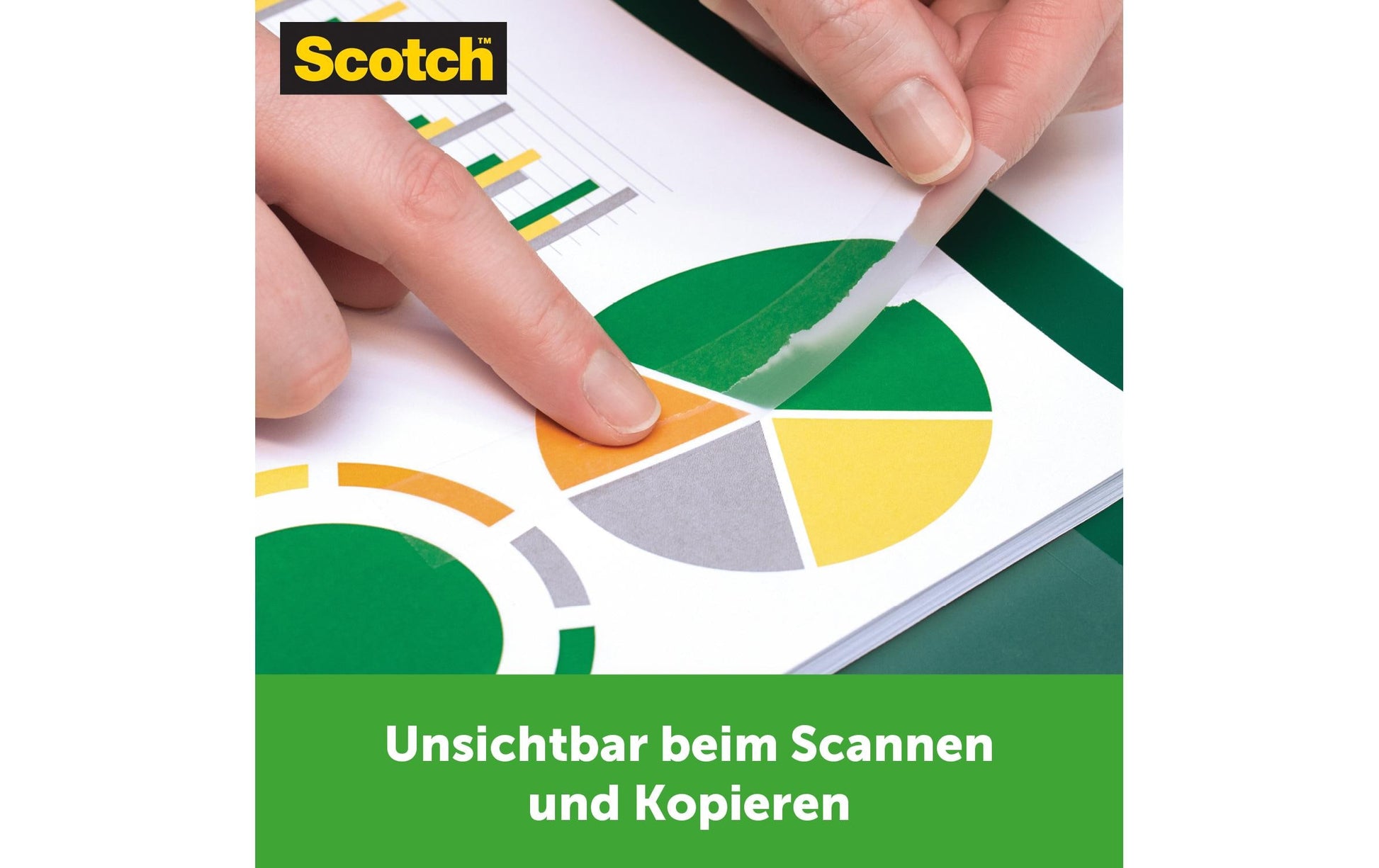 Scotch Tischabroller C18 – für Rollenbreite bis 19 mm, für Bandlänge bis 33 m, für Kern 1", Metallmesser