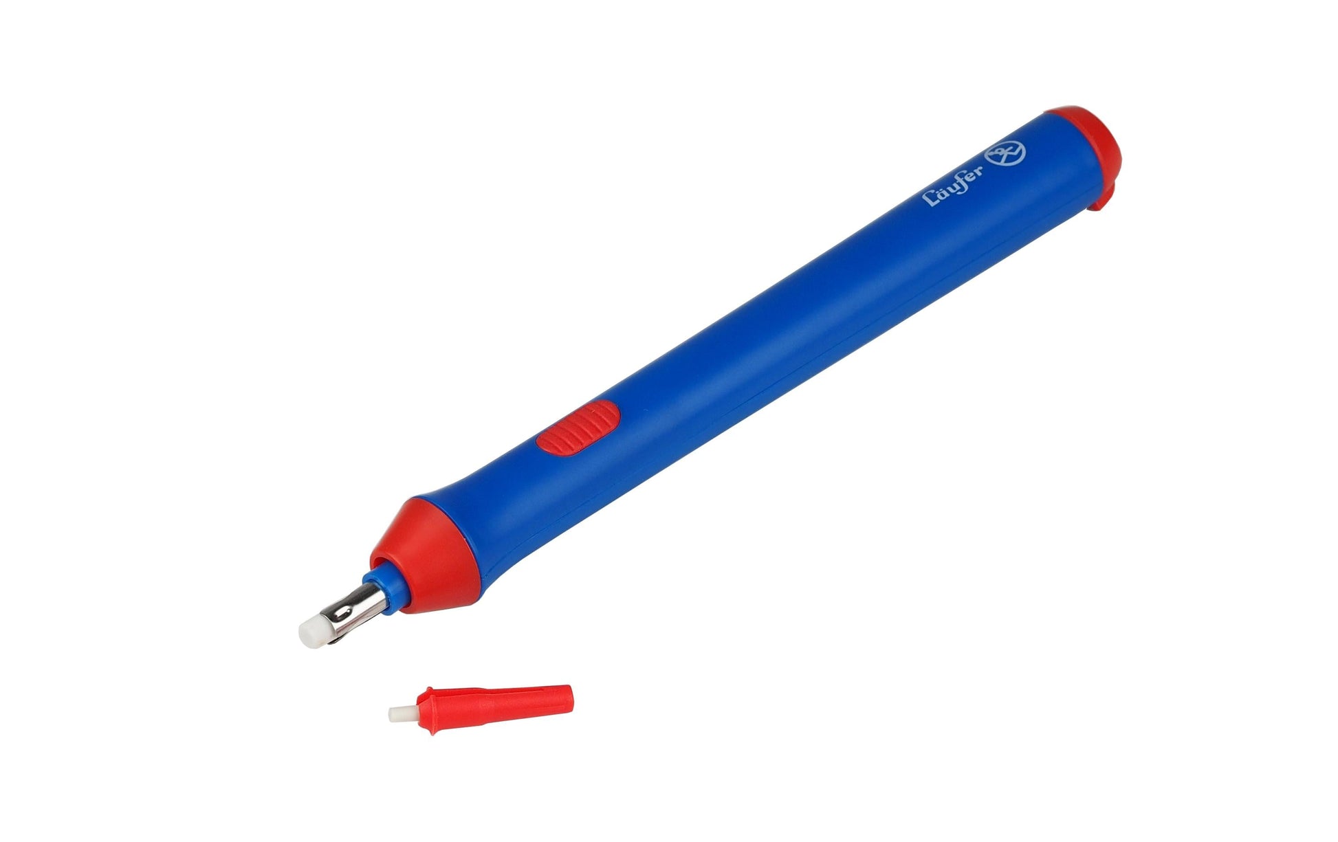 Laufer Radierer – für Bleistifte, Farbstifte – 85 × 255 × 30 mm – Kunststoff – blau