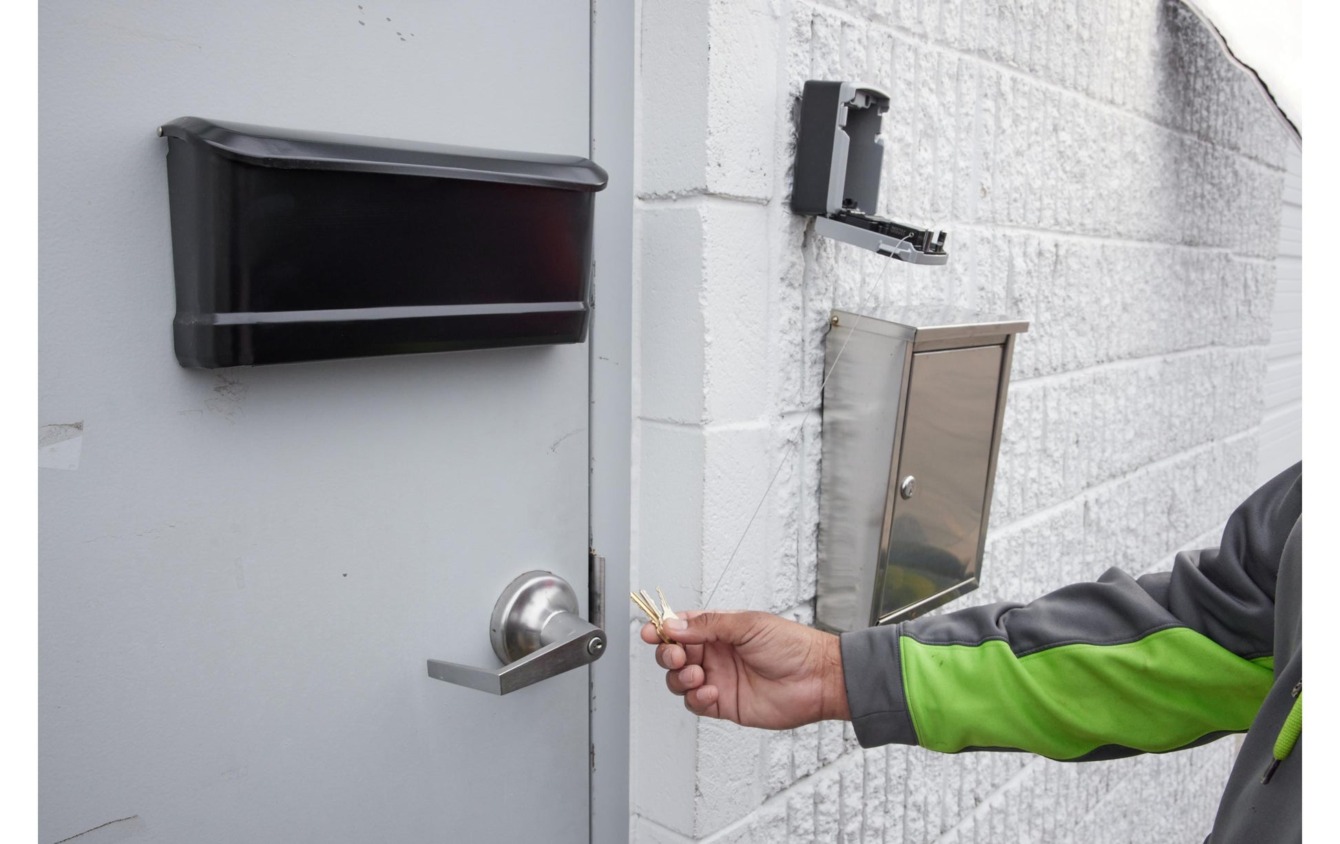 Master Lock 5490EURD – Zubehör für Keysafes, einziehbares Schlüsselkabel, Schwarz