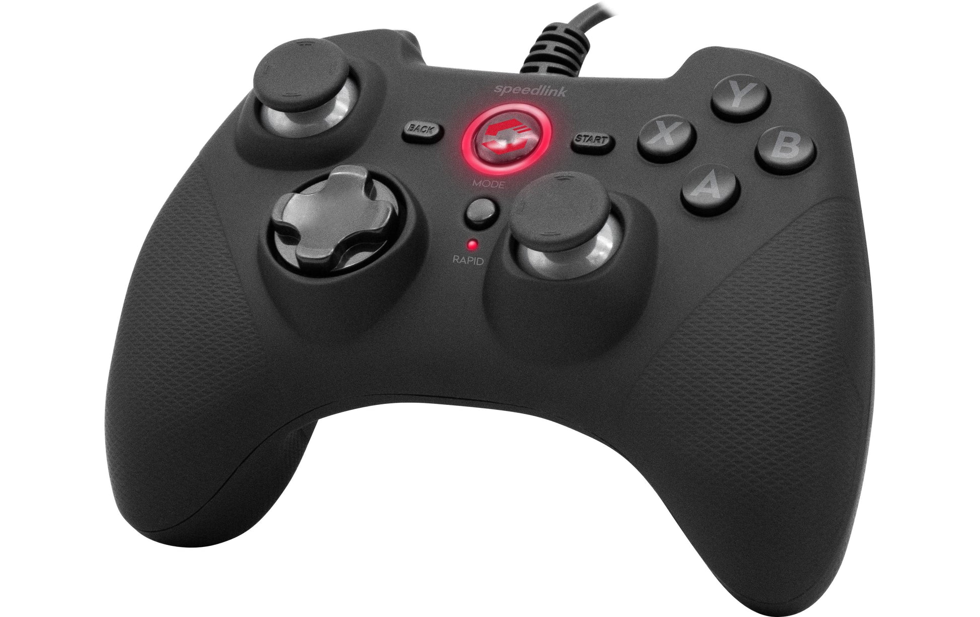 SPEEDLINK RAIT – Gamepad – USB (kabelgebunden), Vibration & Auto-Feuer, für PC, PS3 & Switch