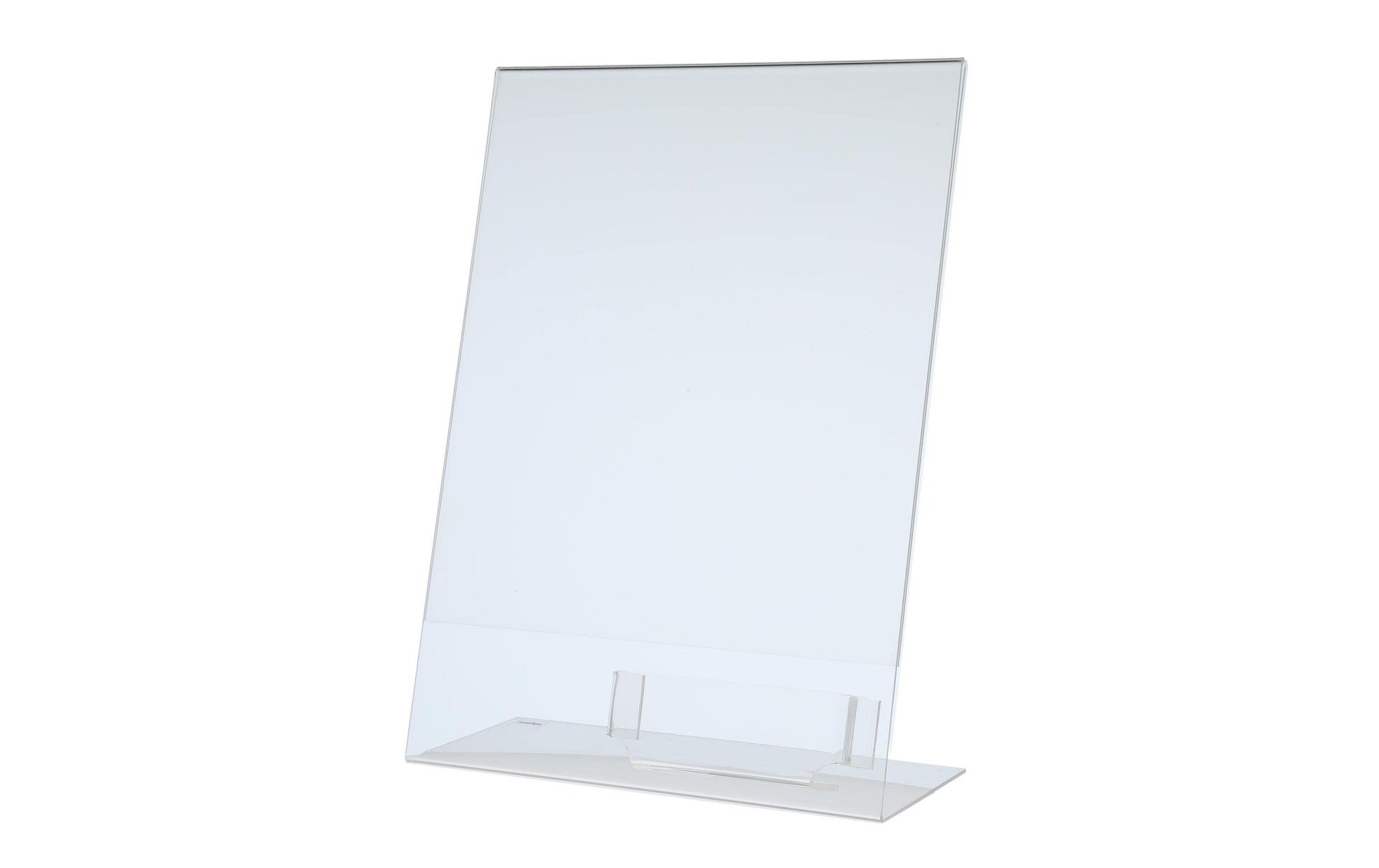 Sigel Tischaufsteller – für A4 hoch, transparent, Kunststoff, 210 × 125 × 300 mm