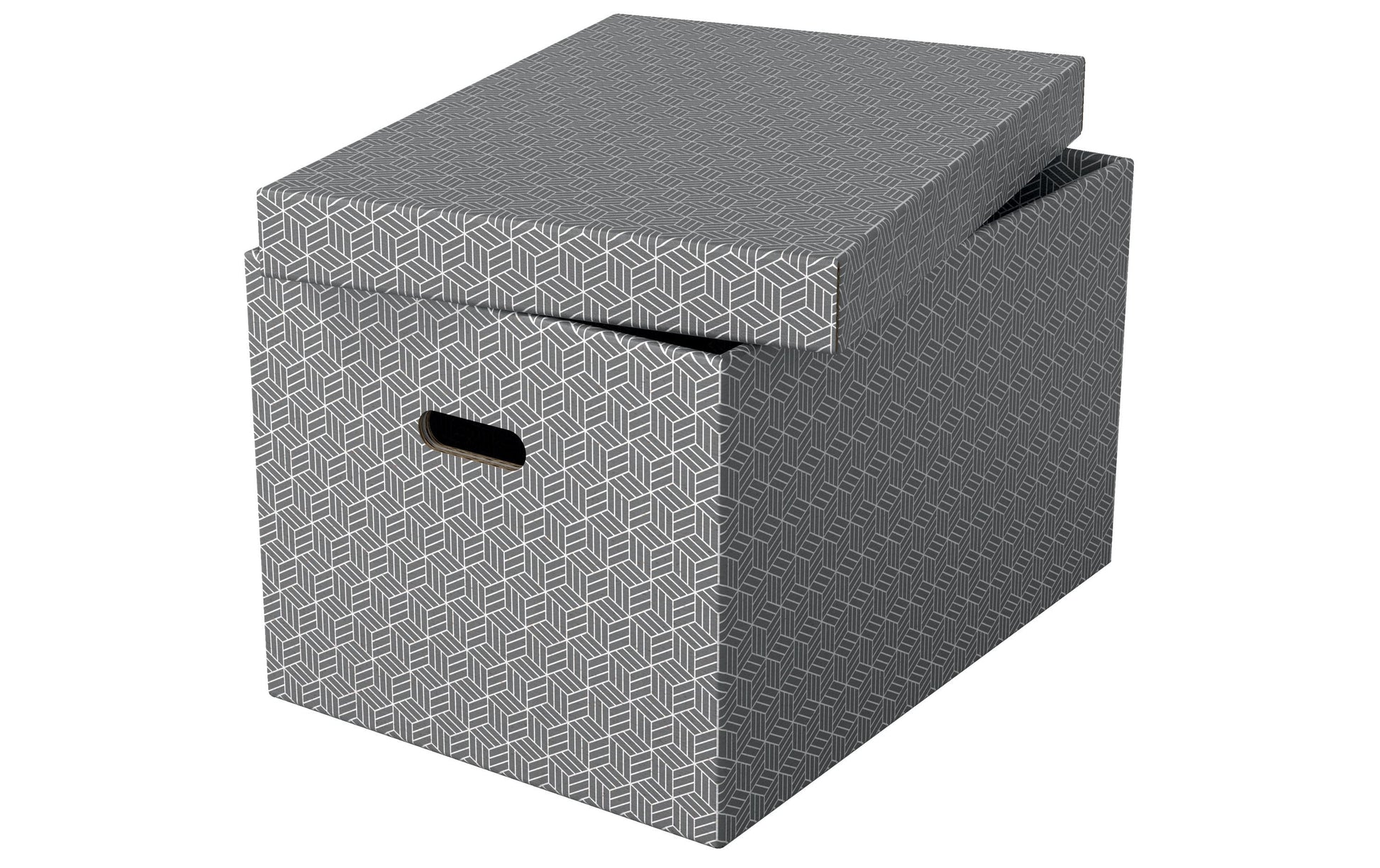 Leitz Aufbewahrungsbox 30 l – Grau, Karton, 3 Stück