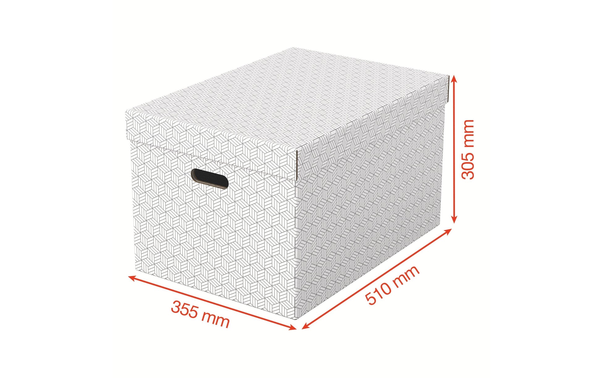 Leitz Aufbewahrungsbox 30 l – Weiss, Karton, 3 Stück