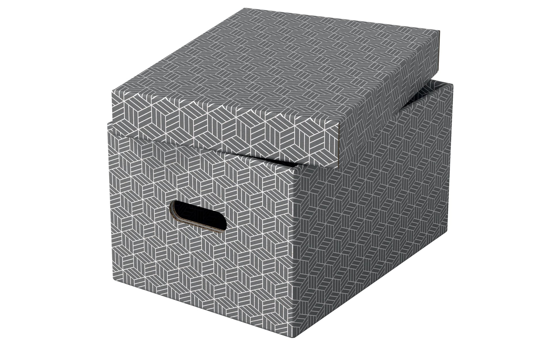 Leitz Aufbewahrungsbox 11,3 l – Karton – Grau – 265 × 205 × 365 mm – 3-teiliges Set