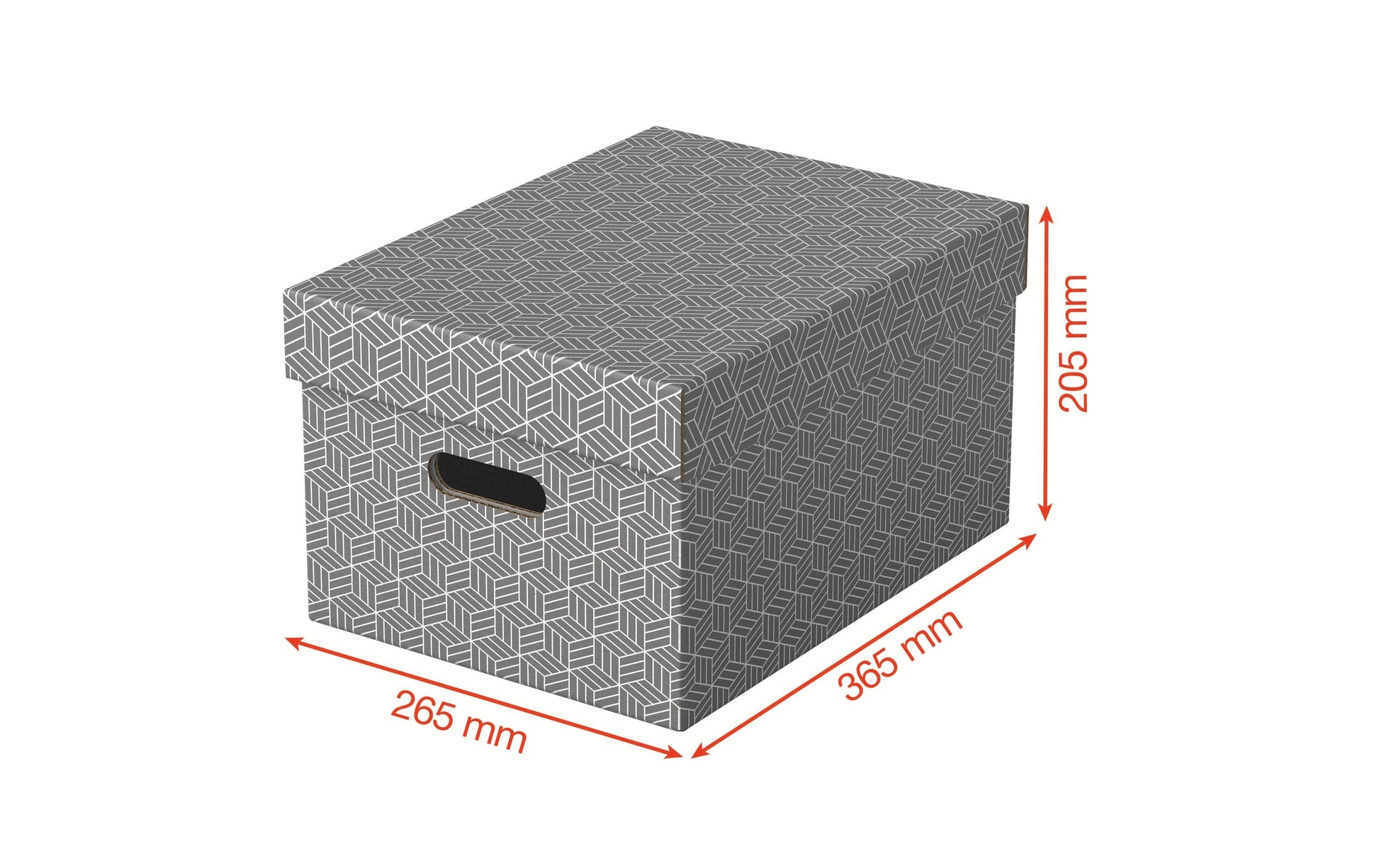 Leitz Aufbewahrungsbox 11,3 l – Karton – Grau – 265 × 205 × 365 mm – 3-teiliges Set