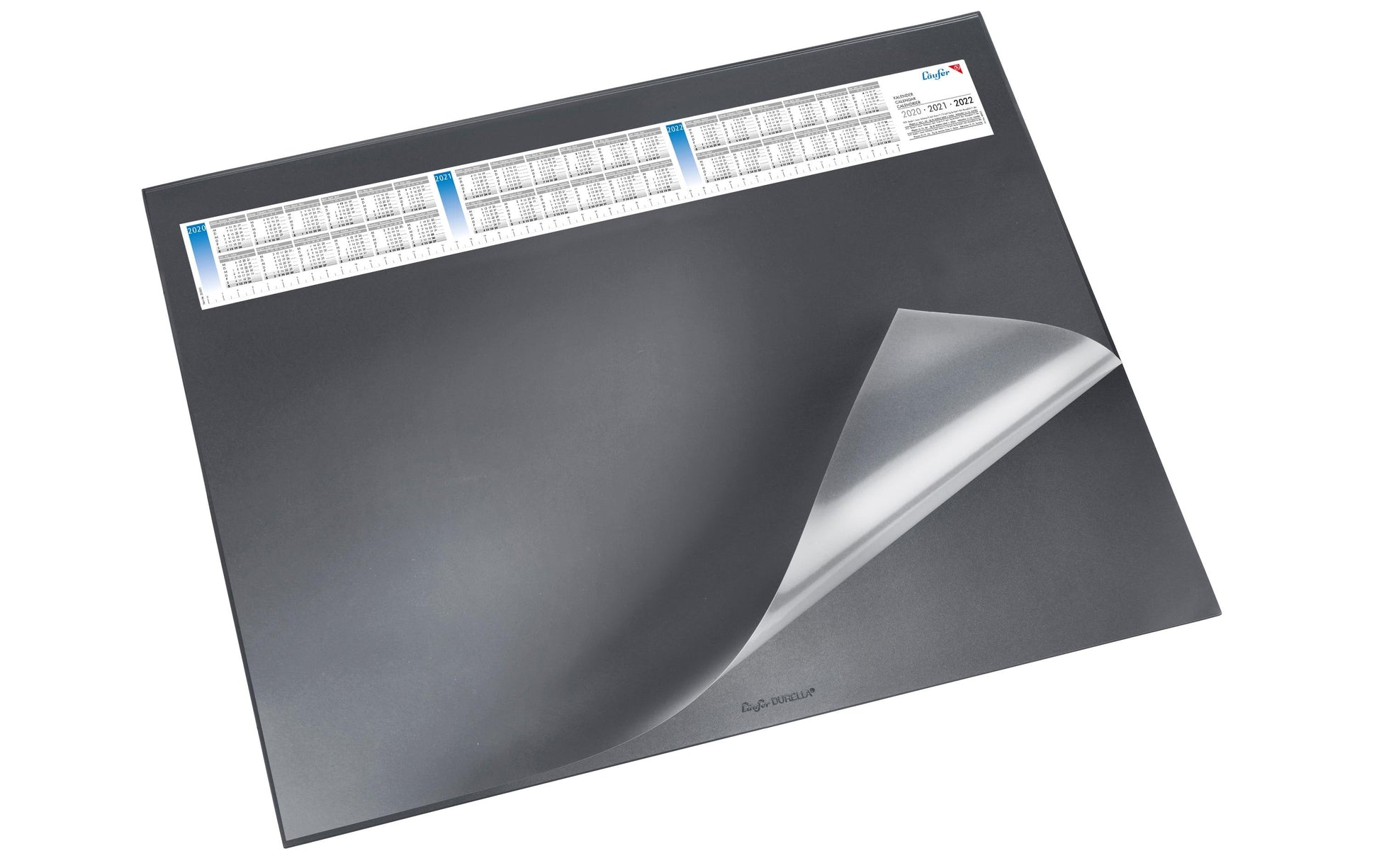 Laufer Schreibunterlage Durella DS – Schwarz – 650 × 520 mm – Kunststoff