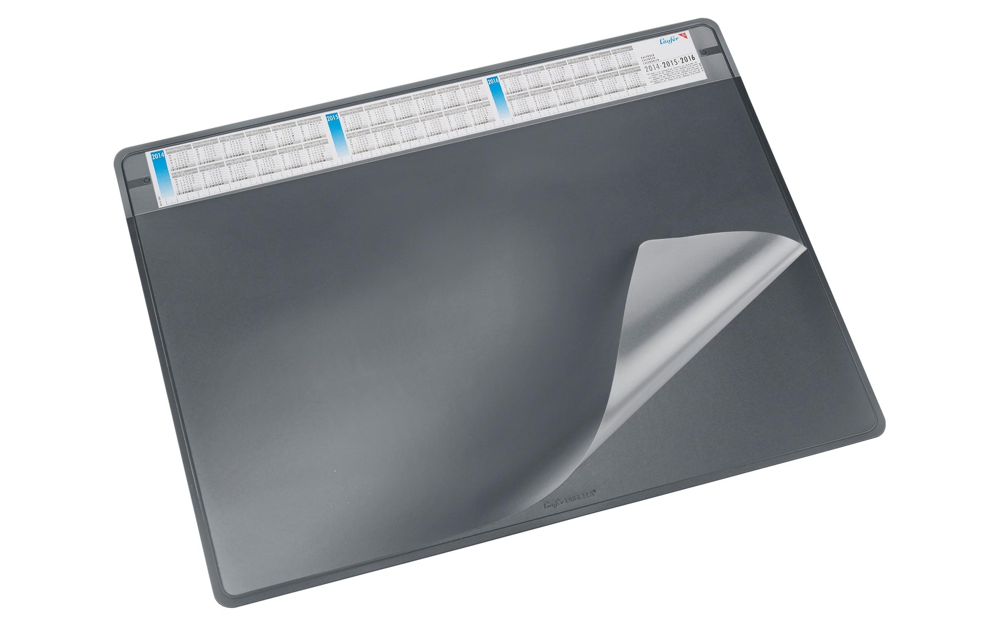 Laufer Schreibunterlage Durella Soft – Schwarz – 650 × 500 mm – Kunststoff, rutschfest
