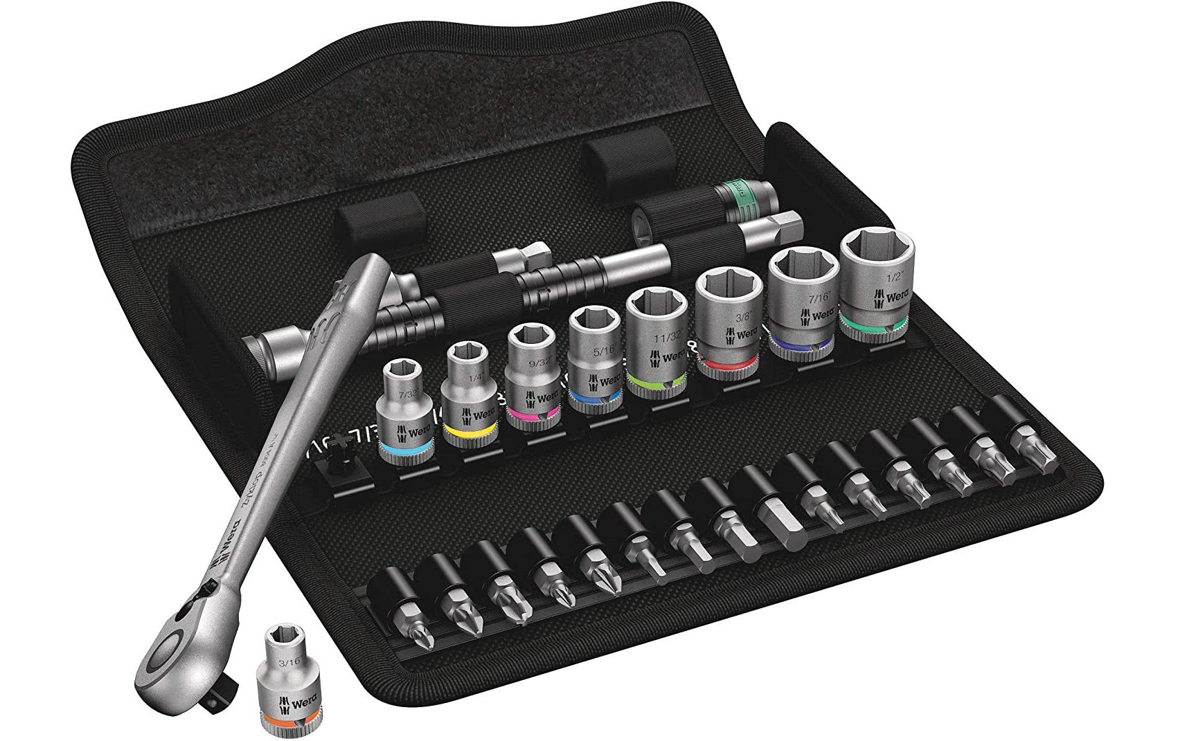 Wera Zyklop – Knarrensatz 1/4", 28-teilig, 4,8–12,7 mm, 8100 SA 11
