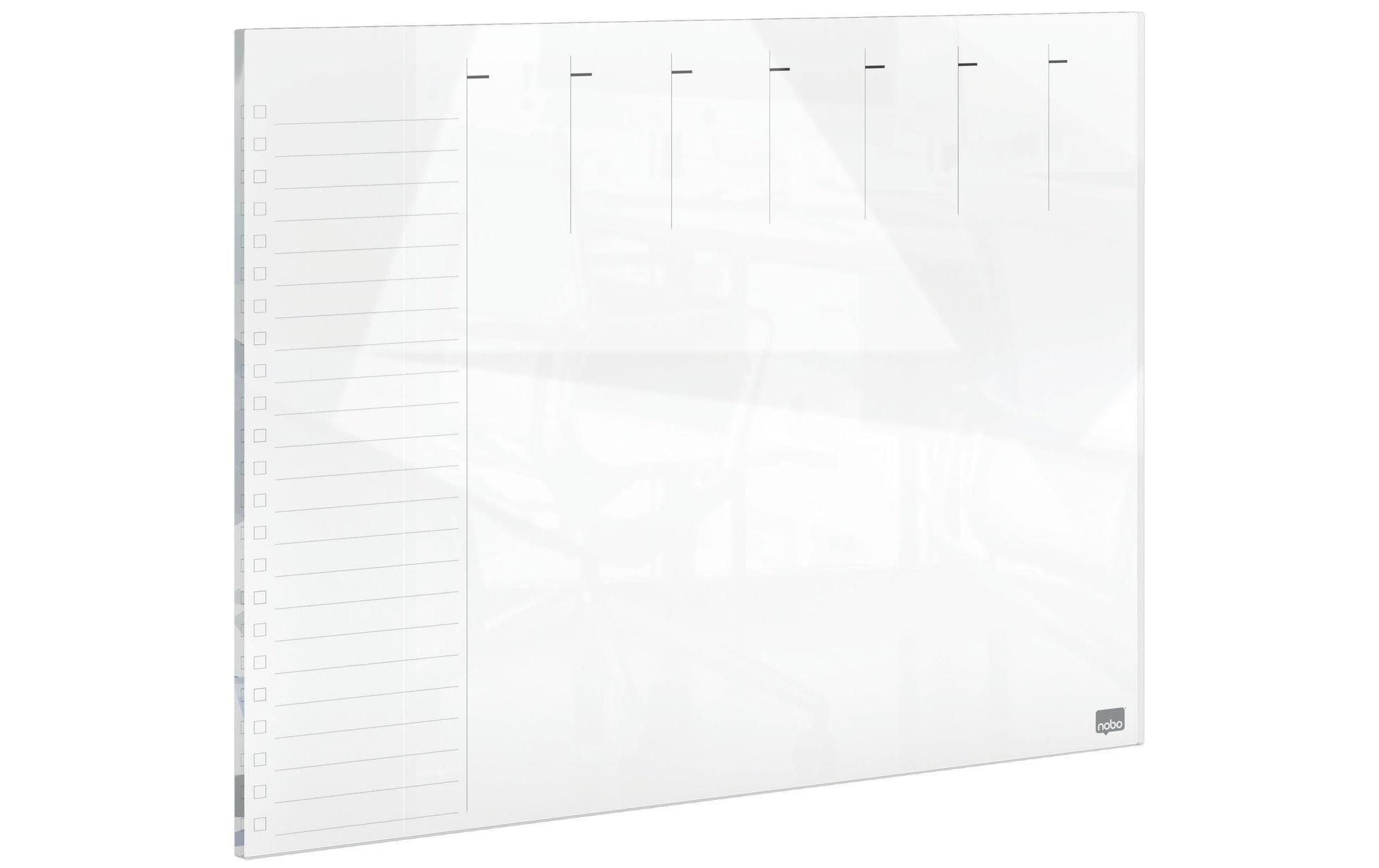 Nobo Whiteboard – 43 × 56 cm, Glas, magnetisch