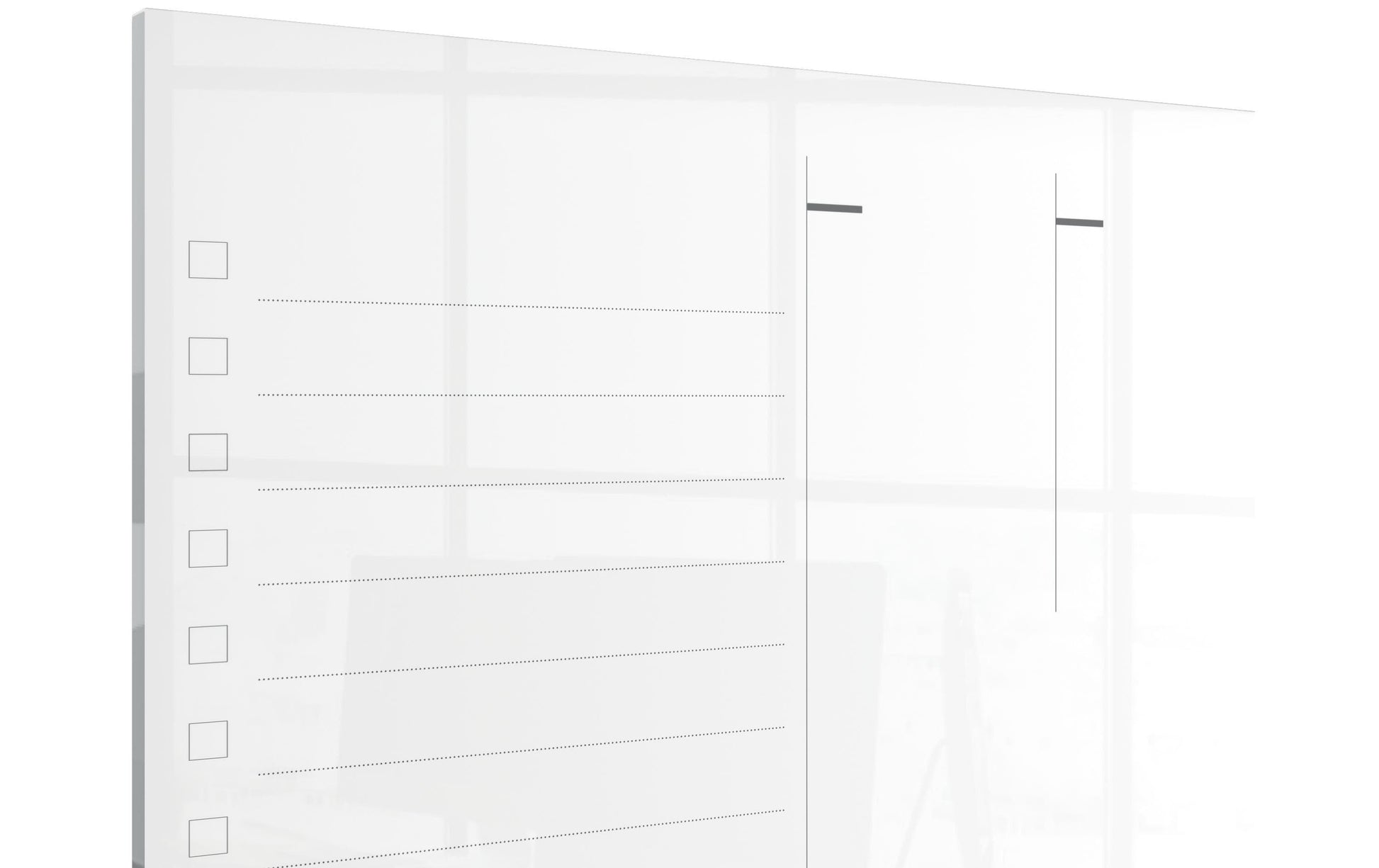 Nobo Whiteboard – 43 × 56 cm, Glas, magnetisch