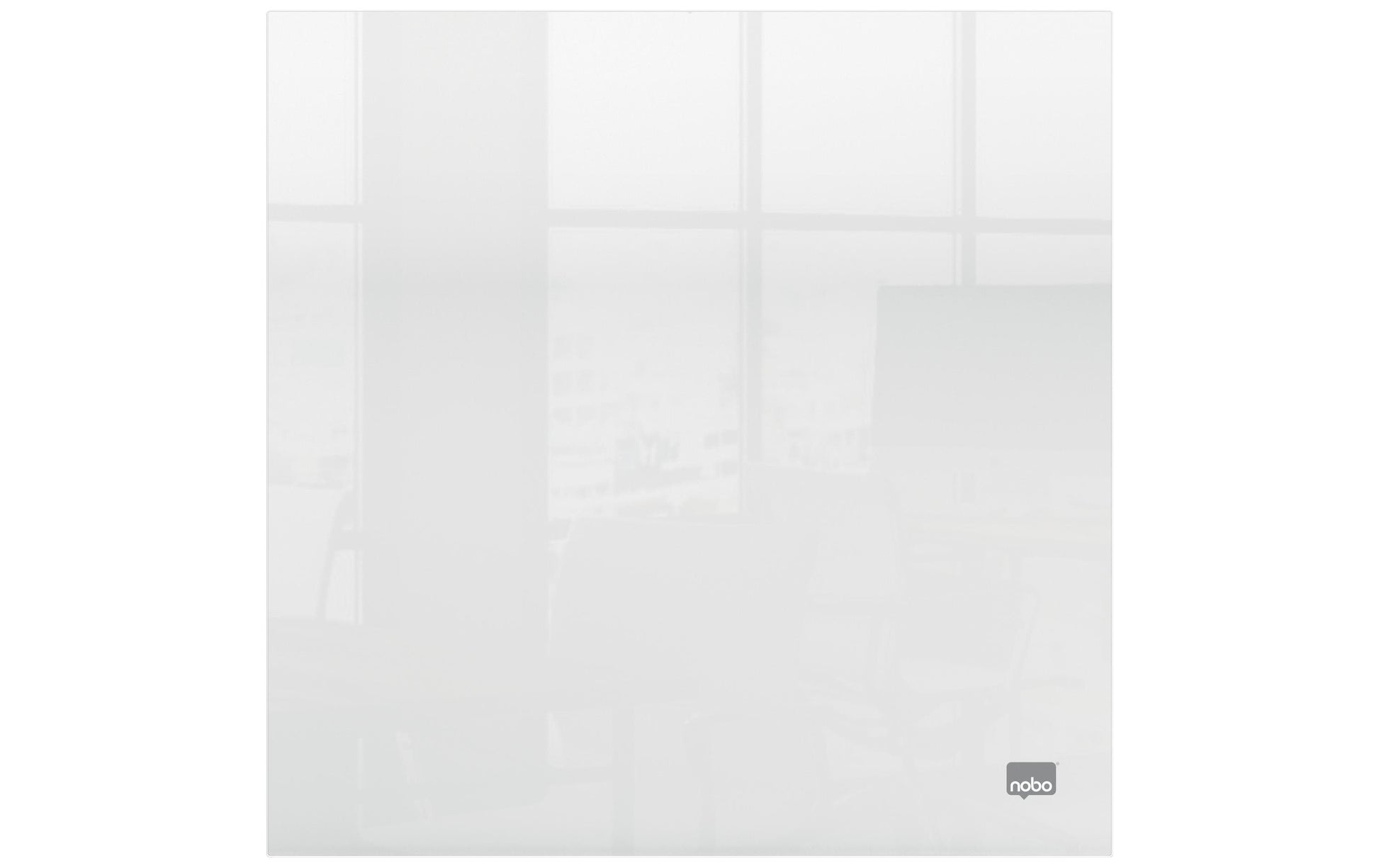 Nobo Whiteboard – 30 × 30 cm, Acryl, Wandmontage, inkl. Stift, Klebepads, Montagesatz