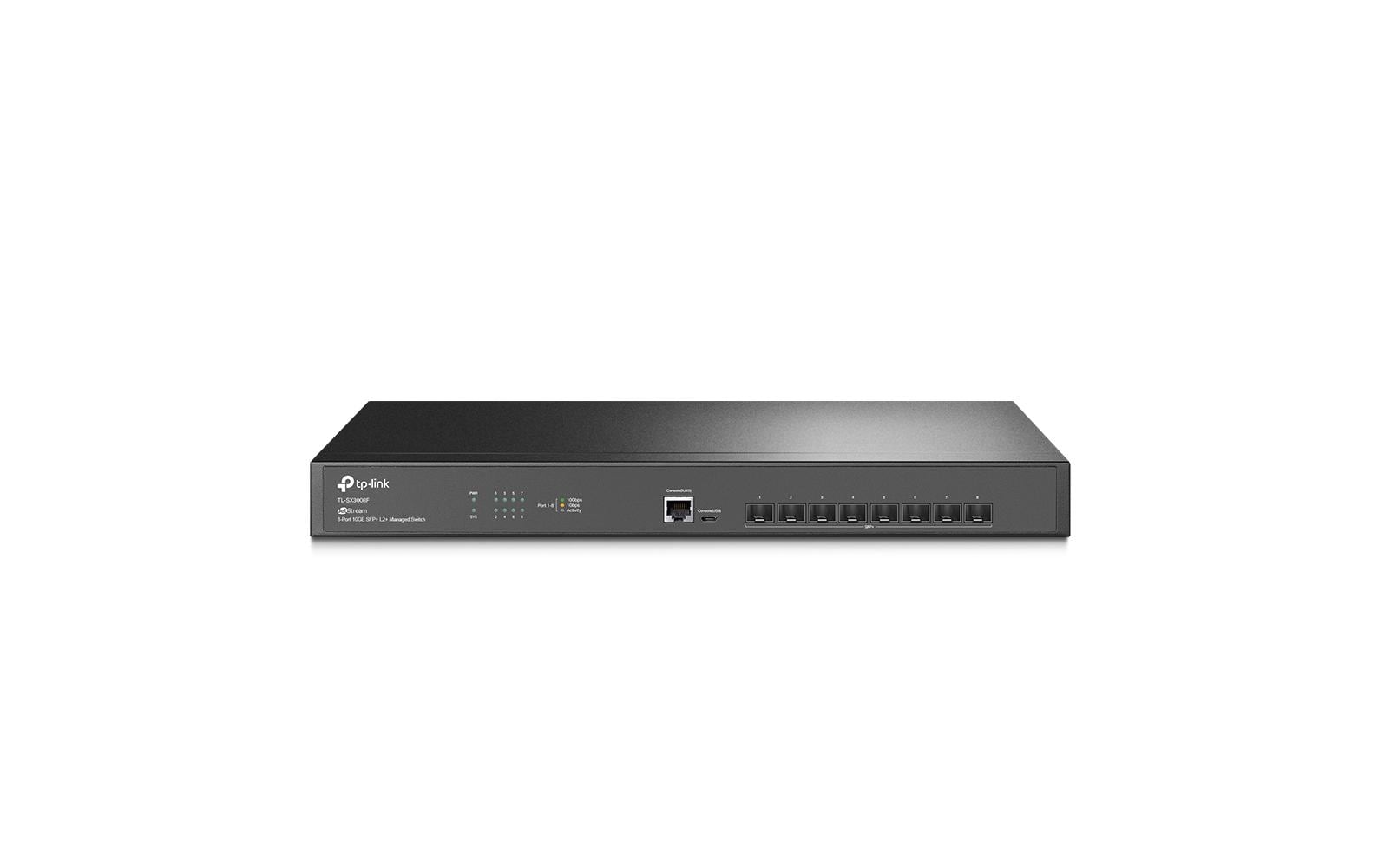 TP-Link SX3008F – Managed Switch – 8×SFP+, L2/L3, 1U