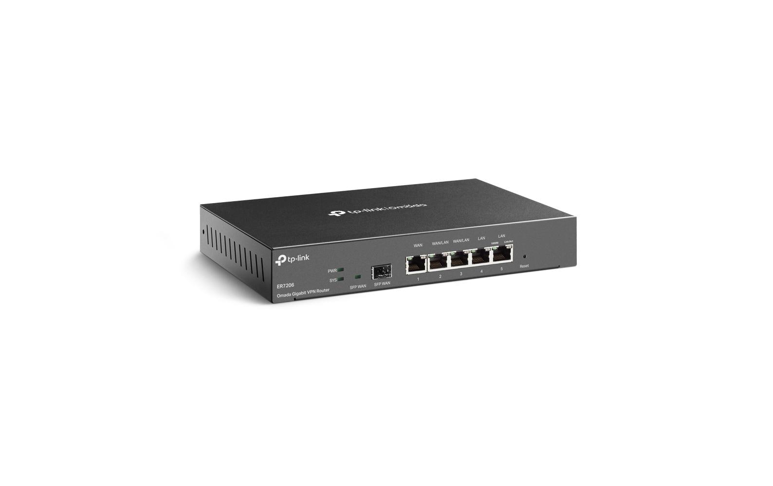 TP-Link Omada ER7206 – VPN-Router – 5×GbE, 1×SFP, bis 4×WAN, 50×VPN