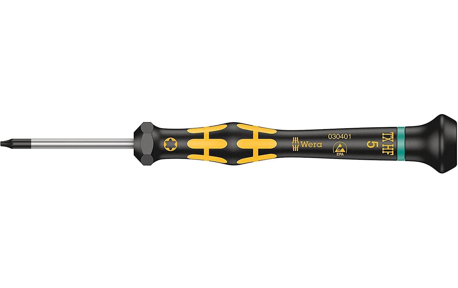 Wera 1567 ESD Micro – Präzisions-Schraubenzieher-Set TX 5 × 40 mm, 1-teilig, ESD – 05030401001