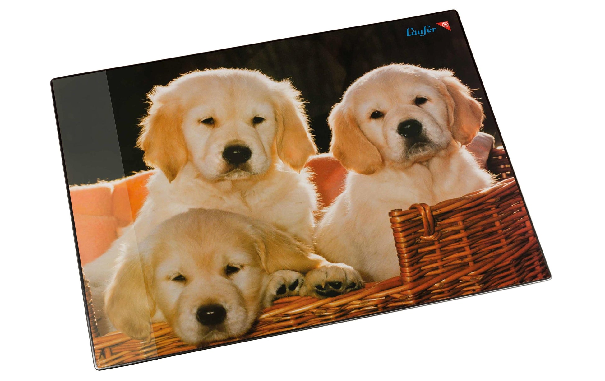 Laufer Läufer – Schreibtischunterlage – 530 × 400 mm, Kunststoff, Hunde, mehrfarbig, 1 Stück, rutschfest, abwaschbar