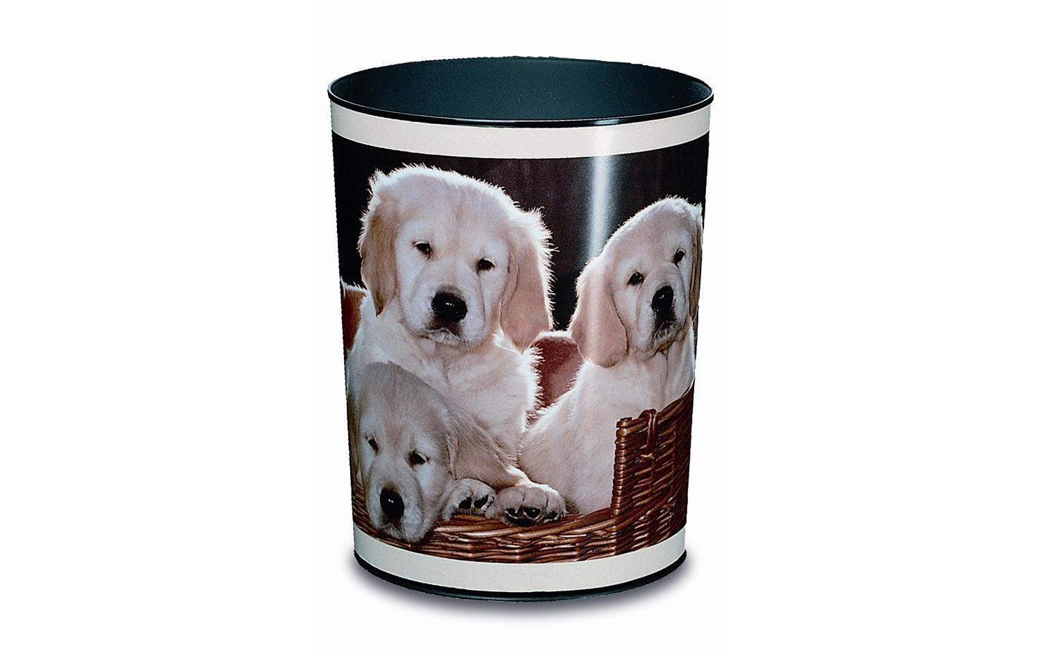 Laufer Papierkorb 26551 – 13 l – Kunststoff, rund – mehrfarbig