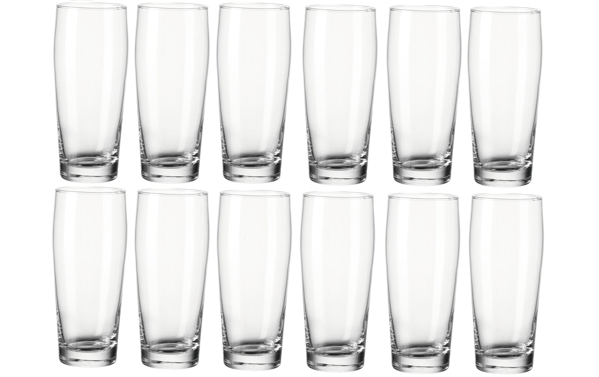 Montana Bierglas Willi – 12er Set, 500 ml, Ø 8,0 cm, H 19,0 cm, Kalk-Natron-Glas, spülmaschinenfest