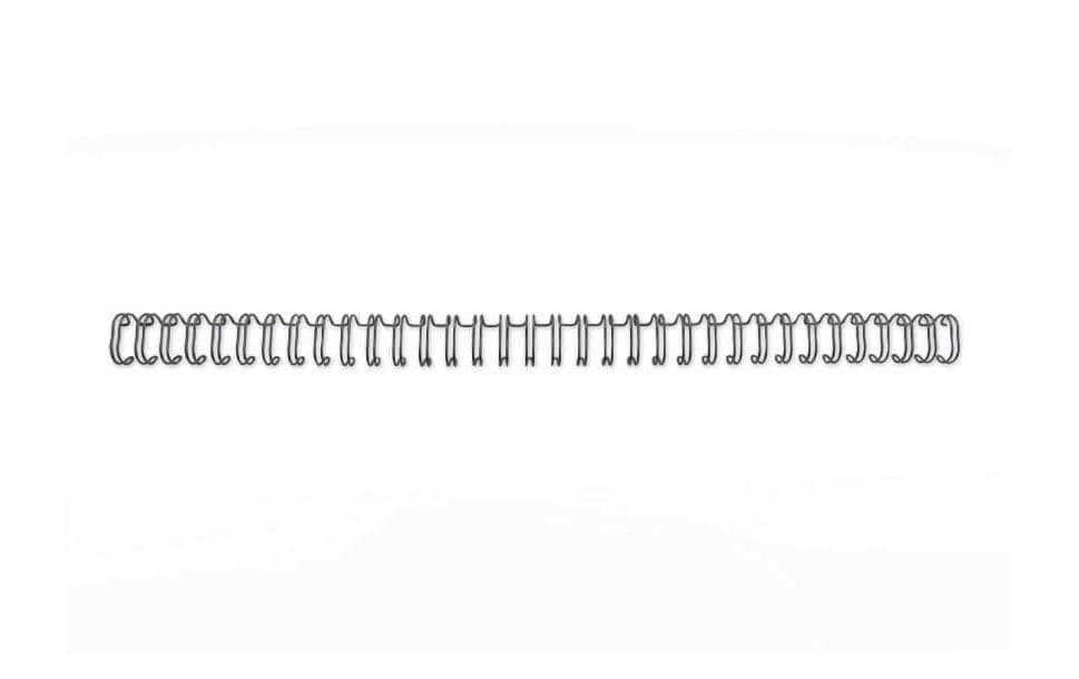 GBC Bindedisc-Ringe – für A4 – Ø 8 mm, schwarz, Draht – 100 Stk.