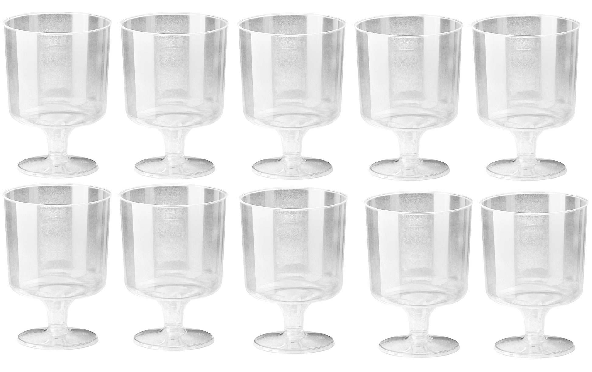 Weita Weinglas-Becher Kunststoff, 2 dl – transparent – 10 Stk.