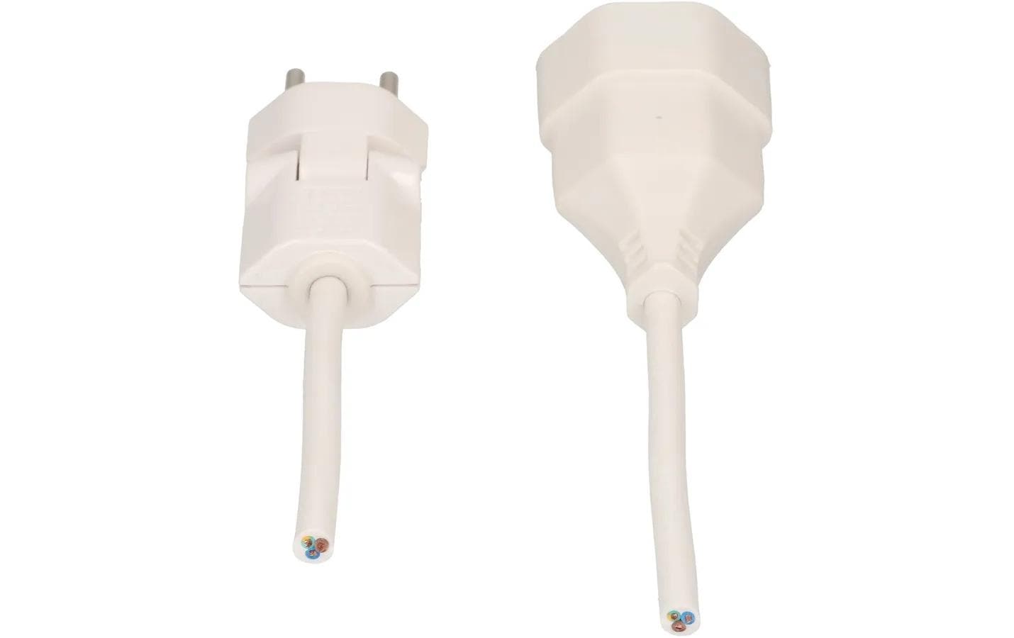 Max Hauri AG Max Hauri Verlängerungskabel – T12–T13, 0,5 m, 3×1 mm², weiss, mit Kinderschutz