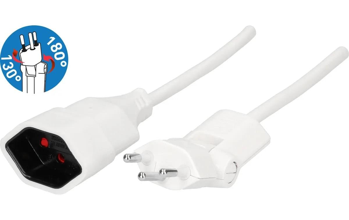 Max Hauri AG Max Hauri Verlängerungskabel – T12–T13, 10 m, 3×1,5 mm², weiss