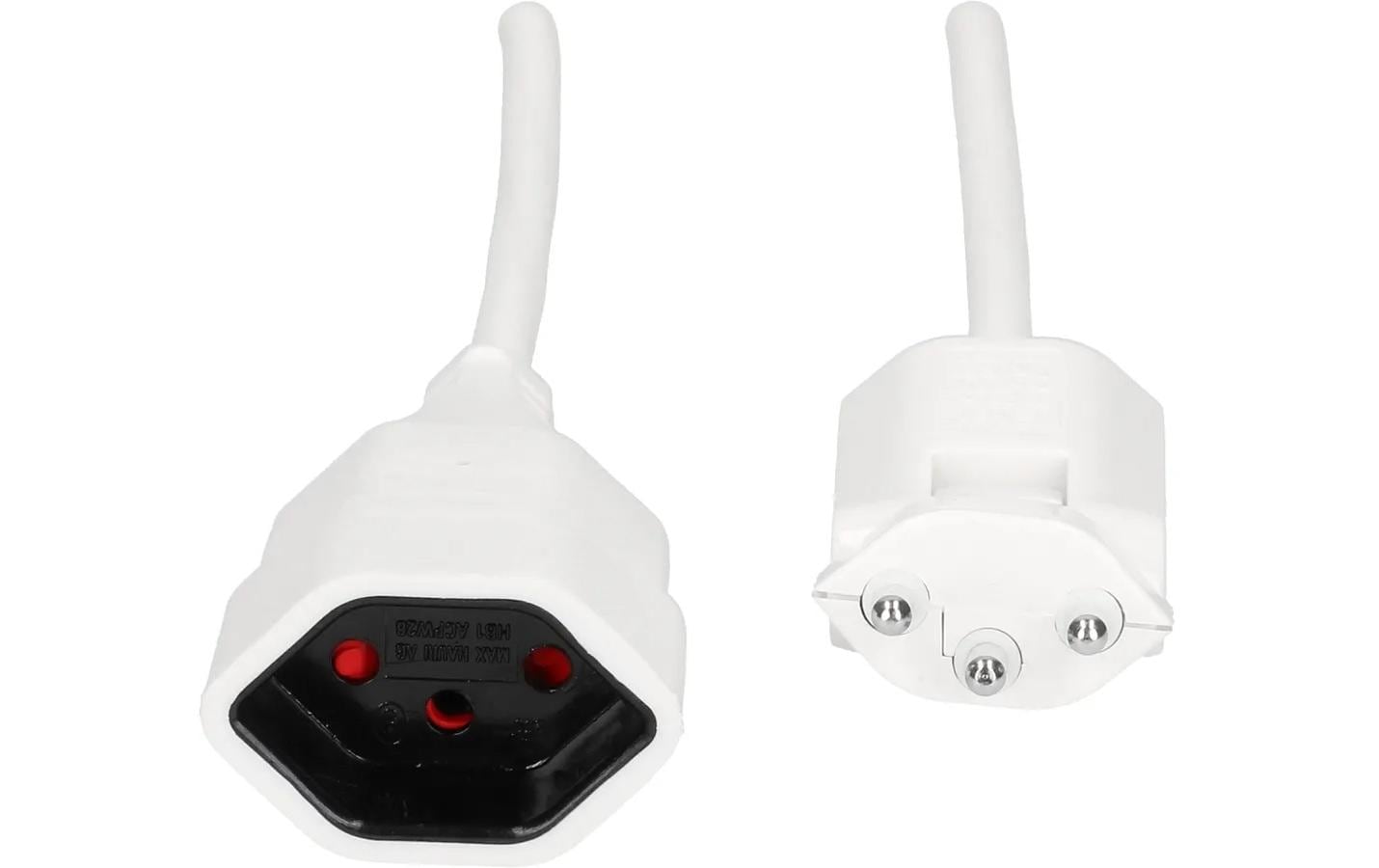 Max Hauri AG Max Hauri Verlängerungskabel – T12–T13, 10 m, 3×1,5 mm², weiss