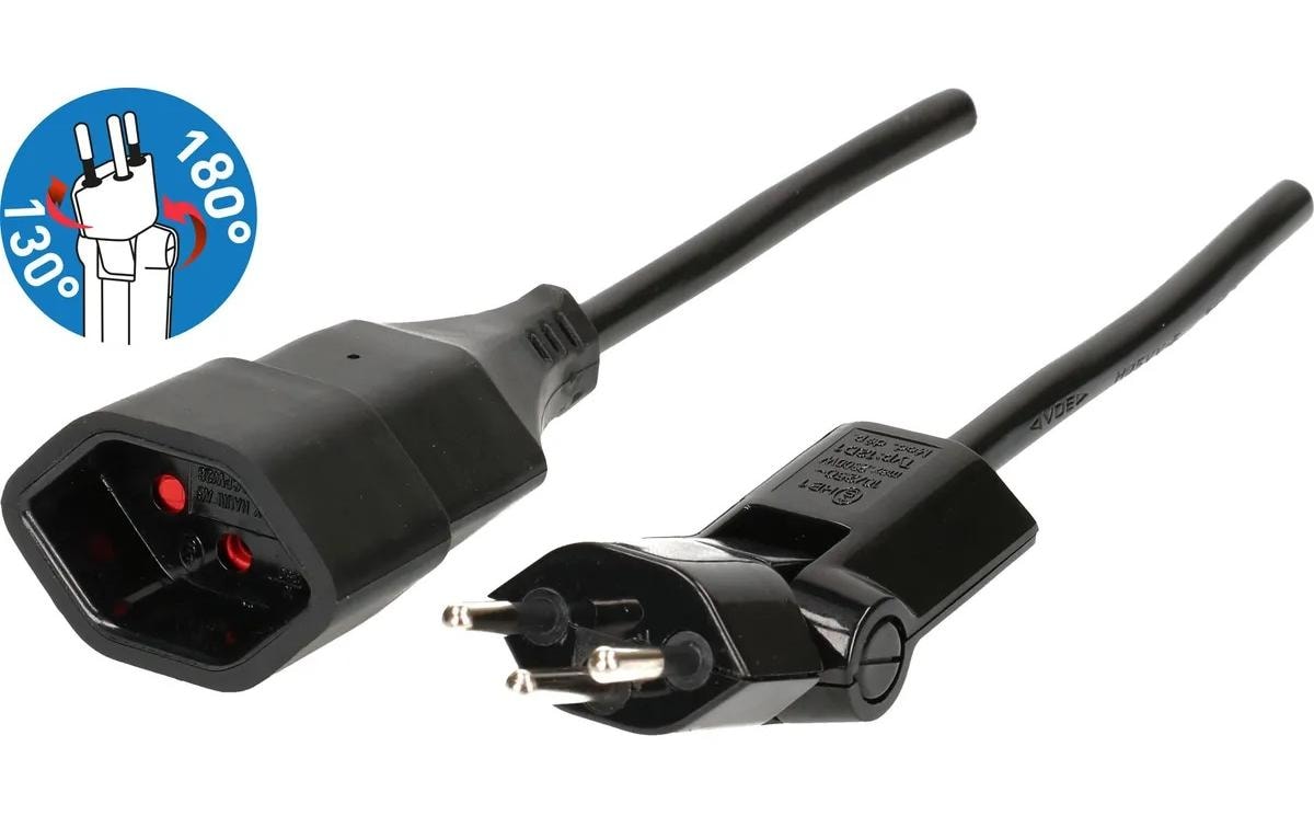 Max Hauri AG Max Hauri Verlängerungskabel – T12–T13, 10 m, 3×1,5 mm², schwarz
