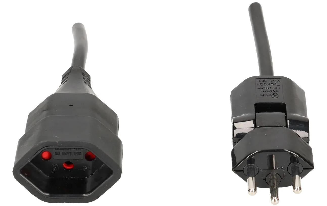 Max Hauri AG Max Hauri Verlängerungskabel – T12–T13, 10 m, 3×1,5 mm², schwarz