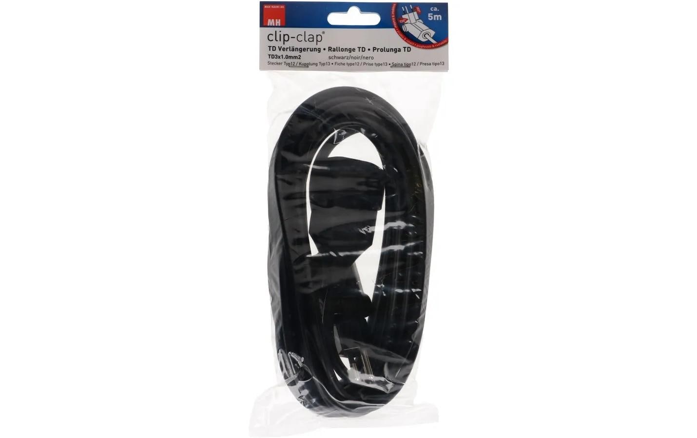 Max Hauri AG Max Hauri Verlängerungskabel – T12–T13, 10 m, 3×1,5 mm², schwarz