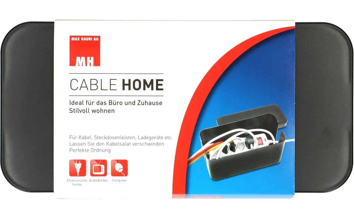 Max Hauri AG Kabelgehäuse – 115 mm × 0,24 m, Kunststoff, Schwarz, 1er-Pack, für Flur