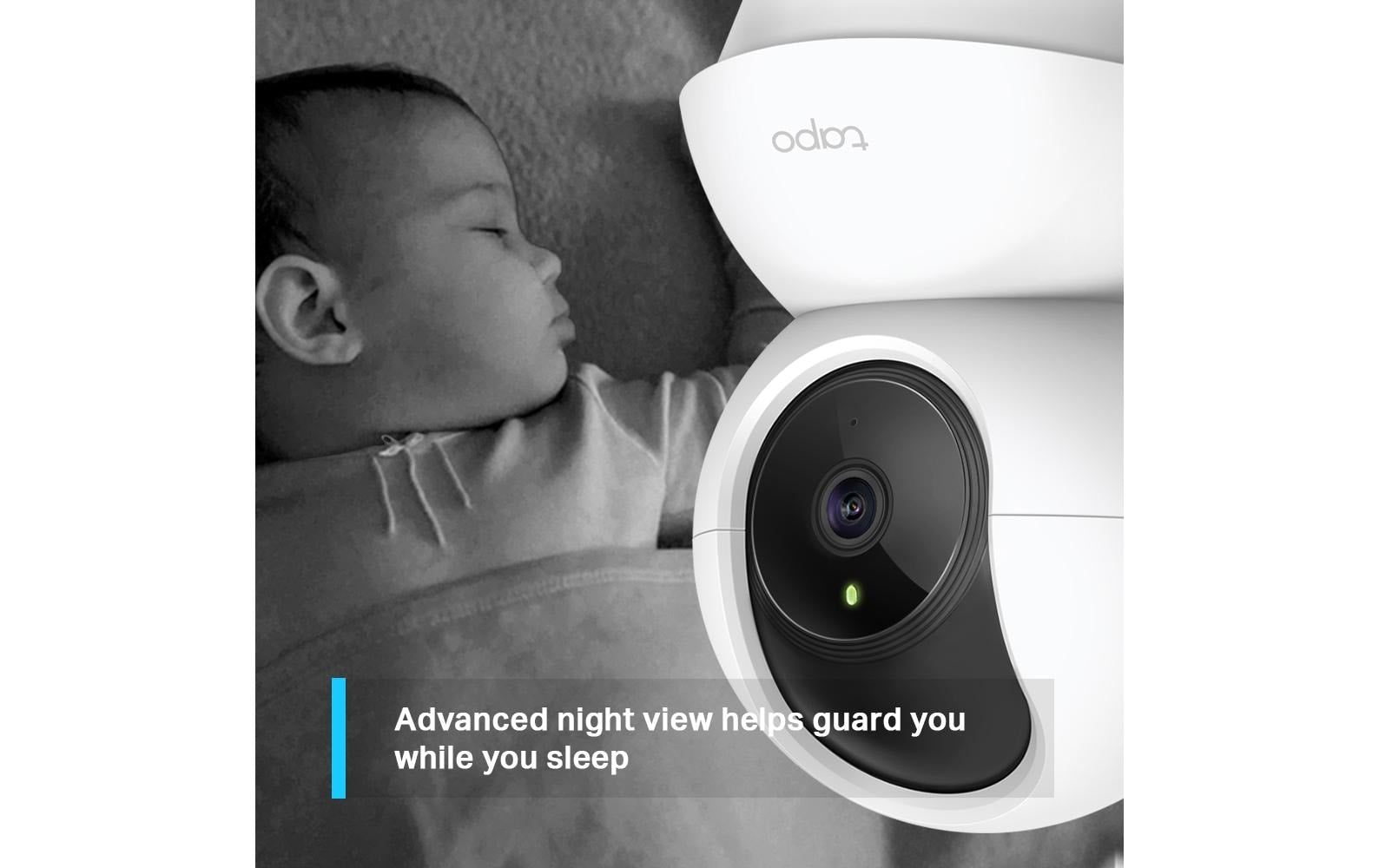 TP-Link Tapo C210 Überwachungskamera – 3 MP, WLAN, Reichweite 10 m, für Google Assistant, Amazon Alexa, weiss