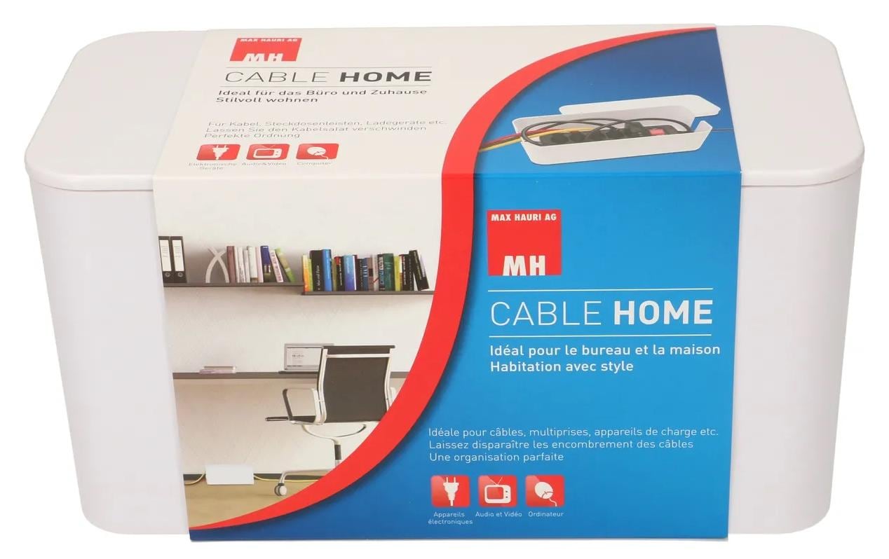 Max Hauri AG Kabelgehäuse – 115 mm × 0,24 m, Kunststoff, Weiss, 1er-Pack