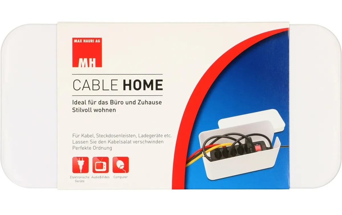 Max Hauri AG Kabelgehäuse – 115 mm × 0,24 m, Kunststoff, Weiss, 1er-Pack