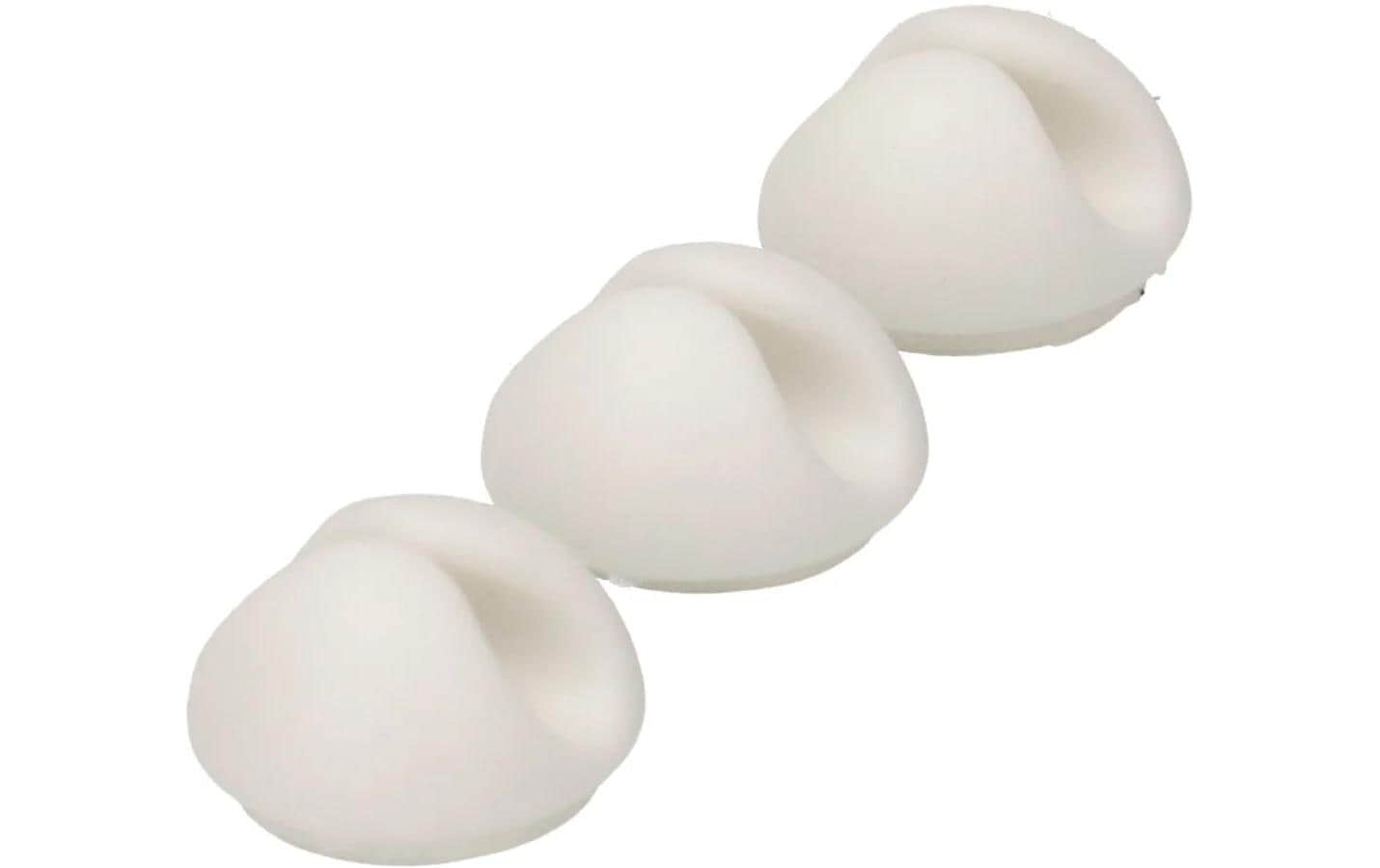 Max Hauri AG Max Hauri Kabelhalter, selbstklebend, 20×20×15 mm, 9er-Pack – weiss