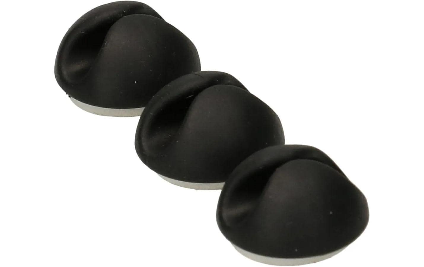 Max Hauri AG Max Hauri Kabel-Clip, selbstklebend, 20×20×15 mm – schwarz