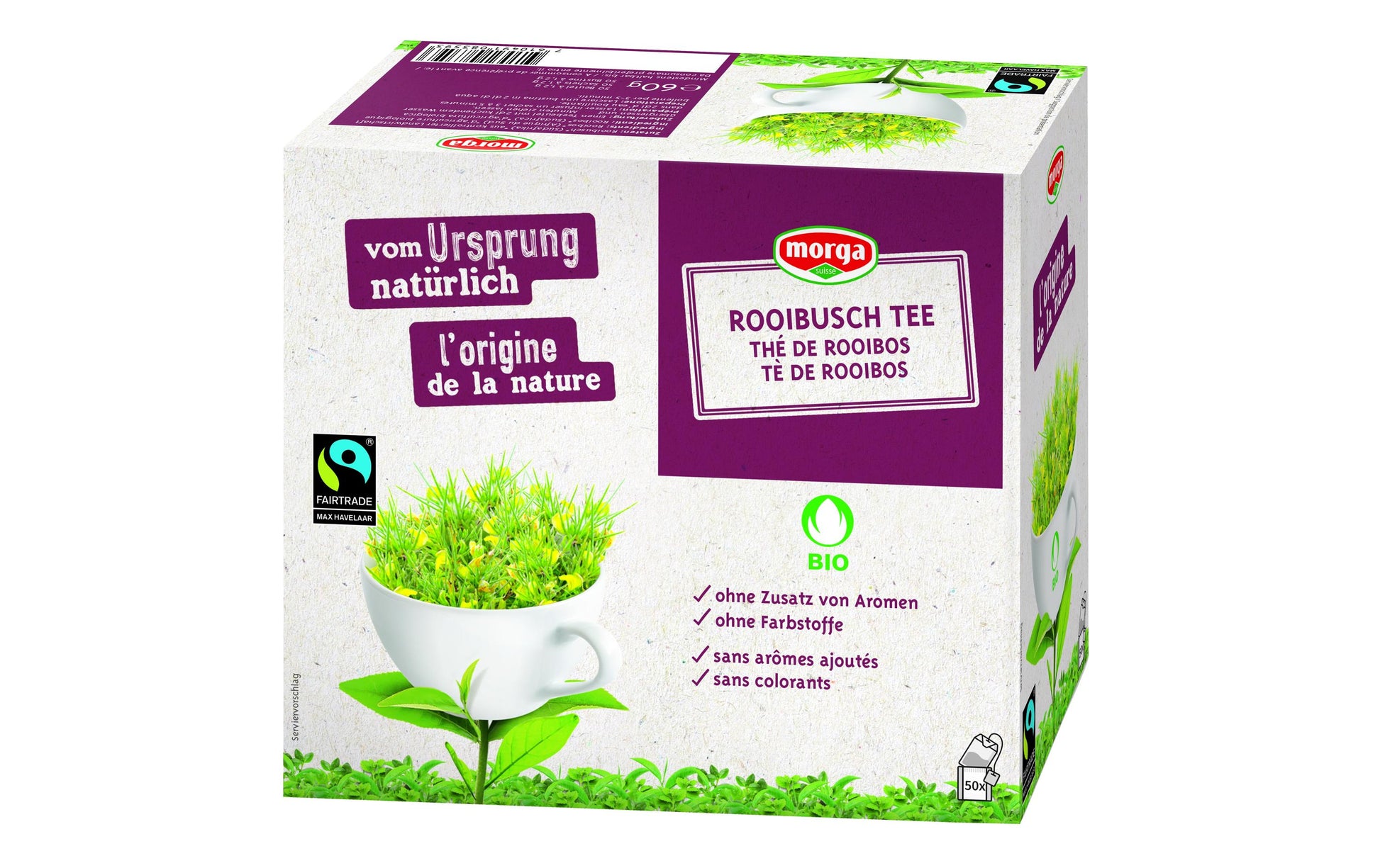 Morga Rooibos – Teebeutel 50 Beutel – Bio – Fairtrade