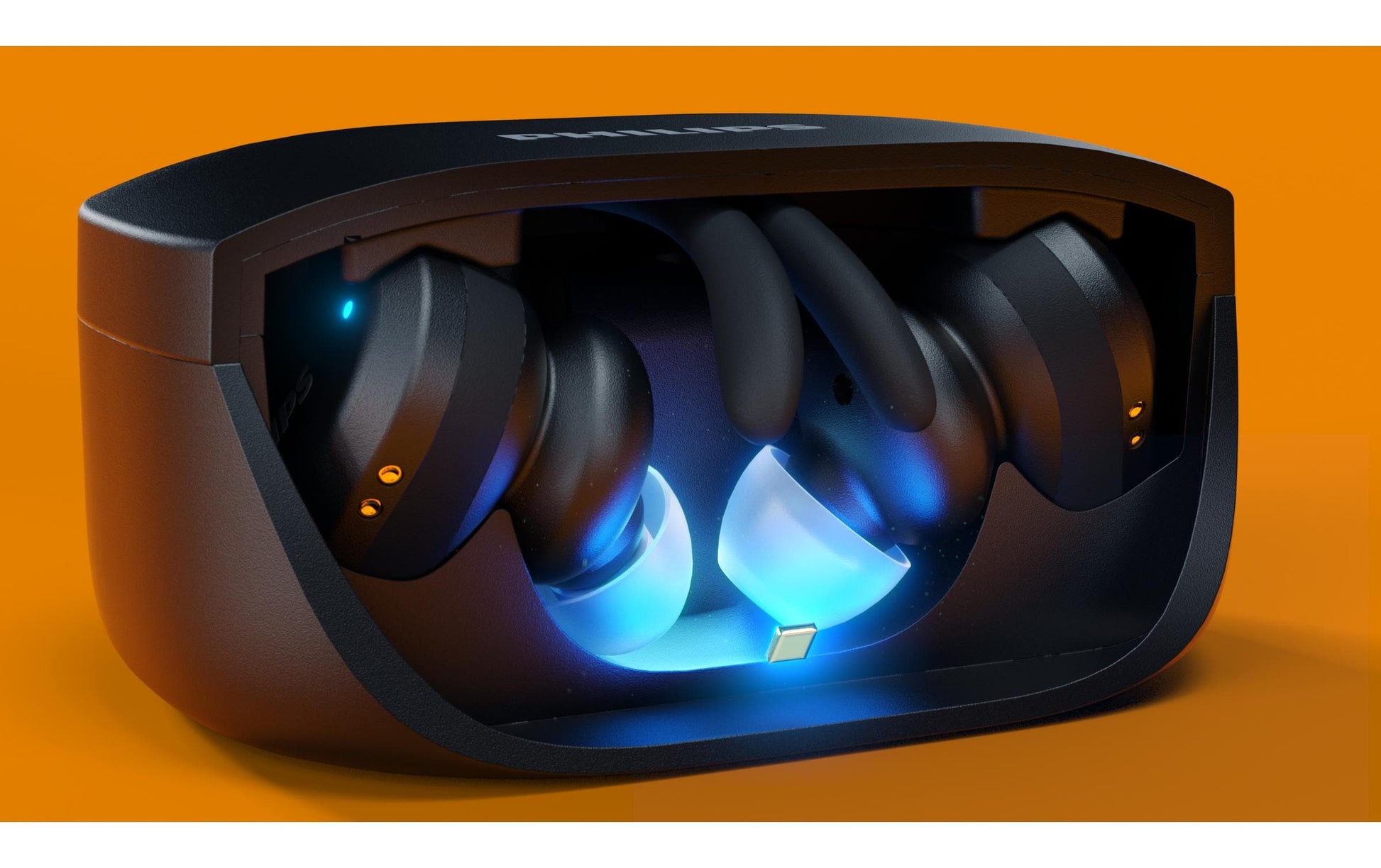 Philips TAA7306BK/00 – True Wireless In-Ear Kopfhörer – Bluetooth, UV-Reinigung – Schwarz – bis 24 h