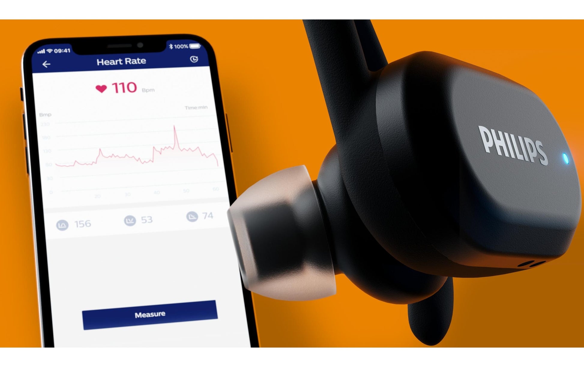 Philips TAA7306BK/00 – True Wireless In-Ear Kopfhörer – Bluetooth, UV-Reinigung – Schwarz – bis 24 h