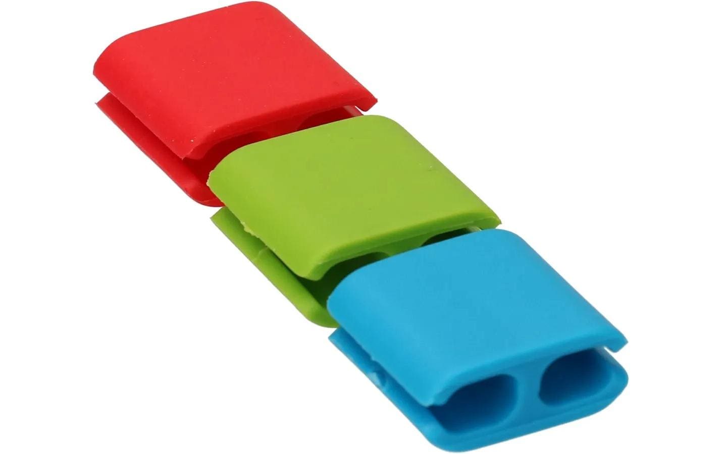 Max Hauri AG Max Hauri Kabel-Clip, selbstklebend, 6 Stk., 25×25×15 mm – blau/grün/rot