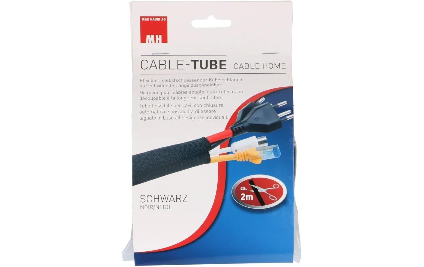Max Hauri AG Max Hauri Kabelschlauch, Ø 25–40 mm × 2 m – schwarz