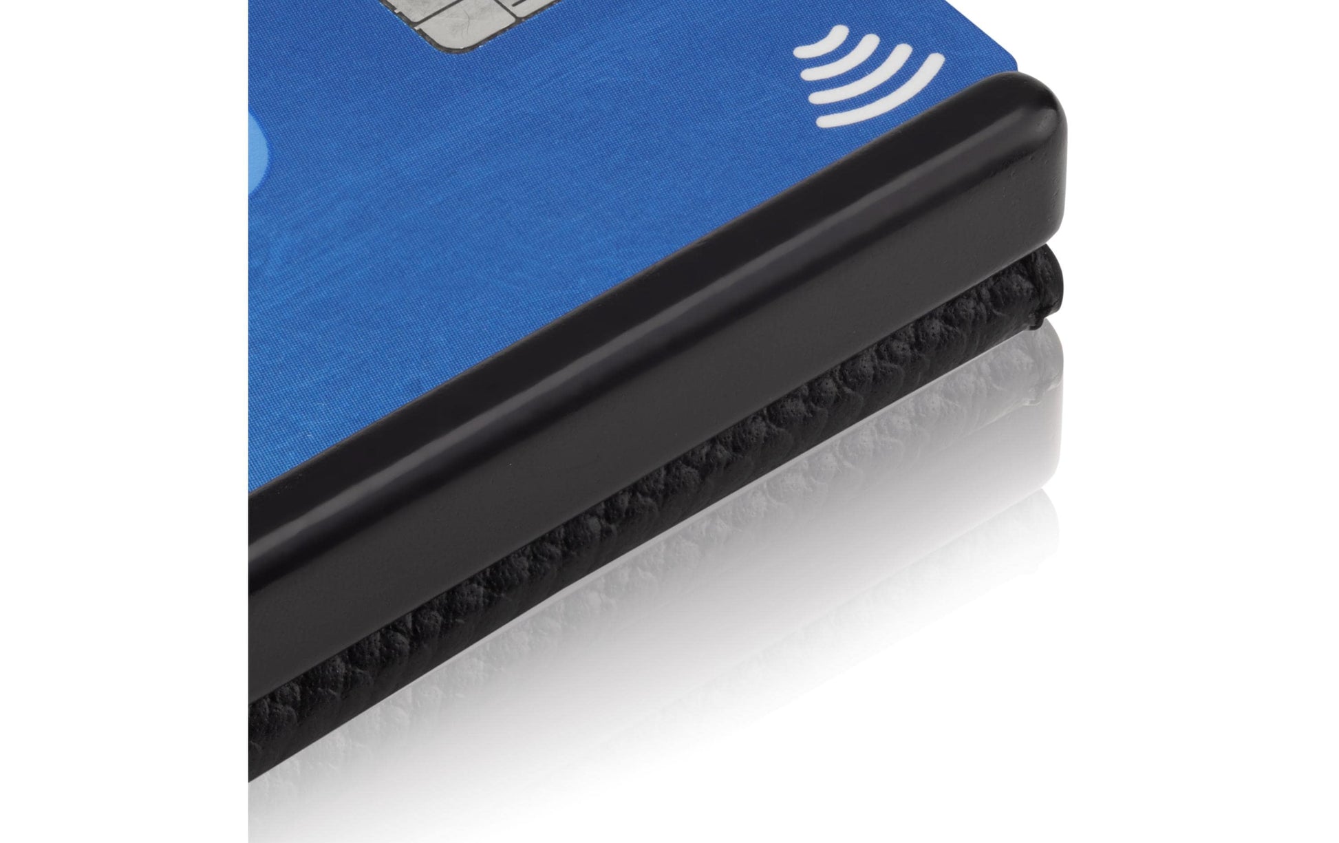Slimpuro ZNAP Slim Wallet Kartenetui – RFID-Schutz, Münzfach – 8 Karten – Schwarz – Kork – 60 × 88 × 15 mm