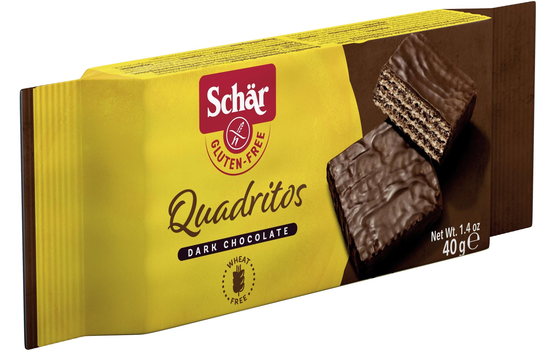 Dr. Schär Quadritos Schokolade, glutenfrei – 40 g
