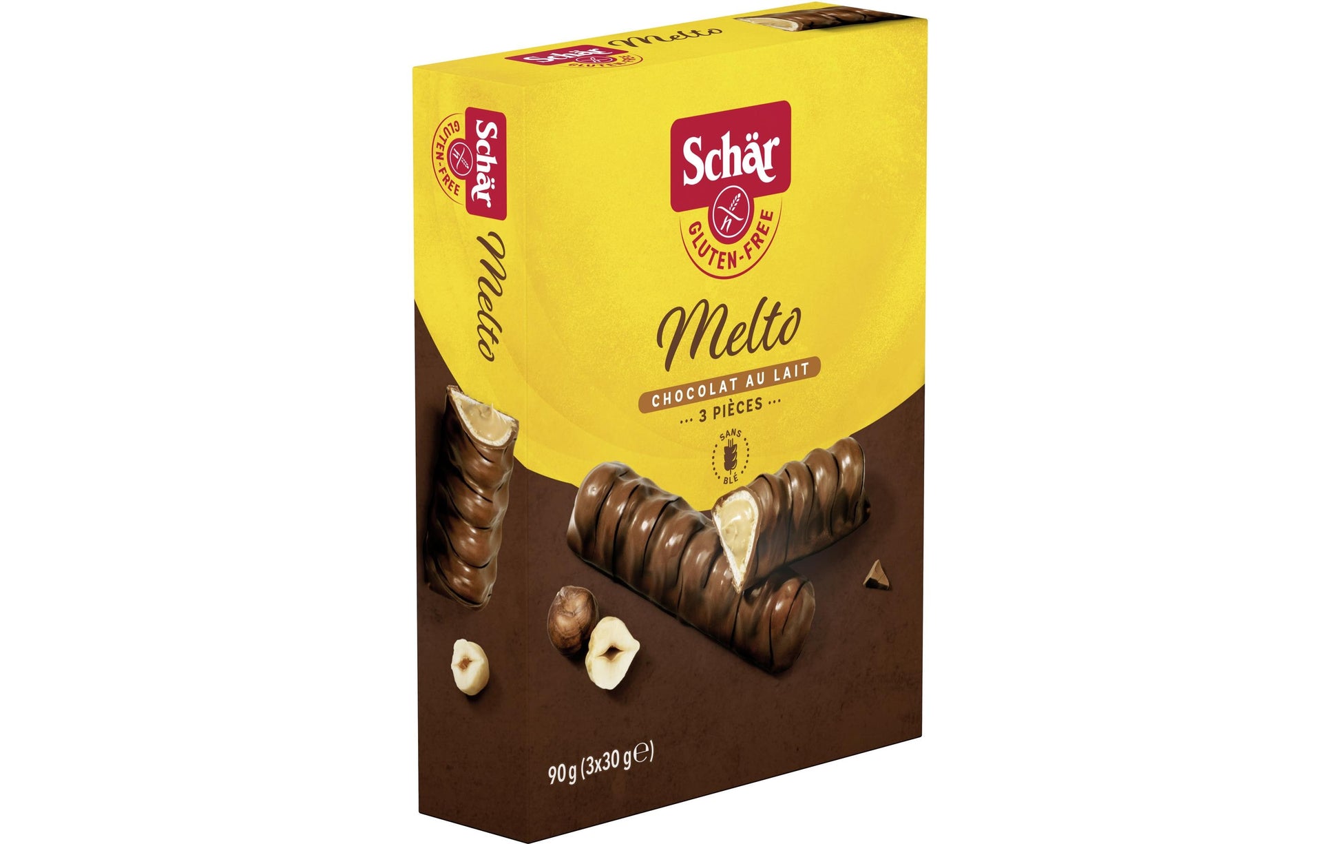 Dr. Schär Melto Waffelgebäck – Schokolade & Haselnuss, glutenfrei – 90 g