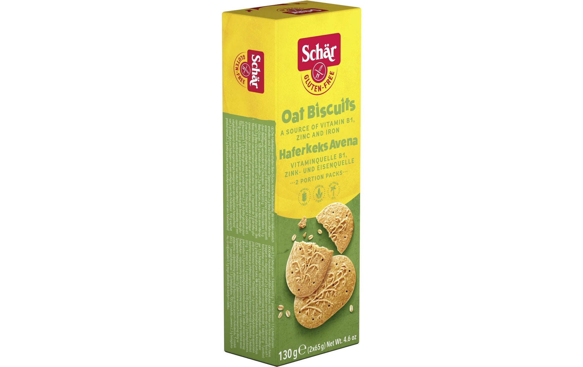 Dr. Schär Avena Guetzli – Haferflocken, glutenfrei – 130 g