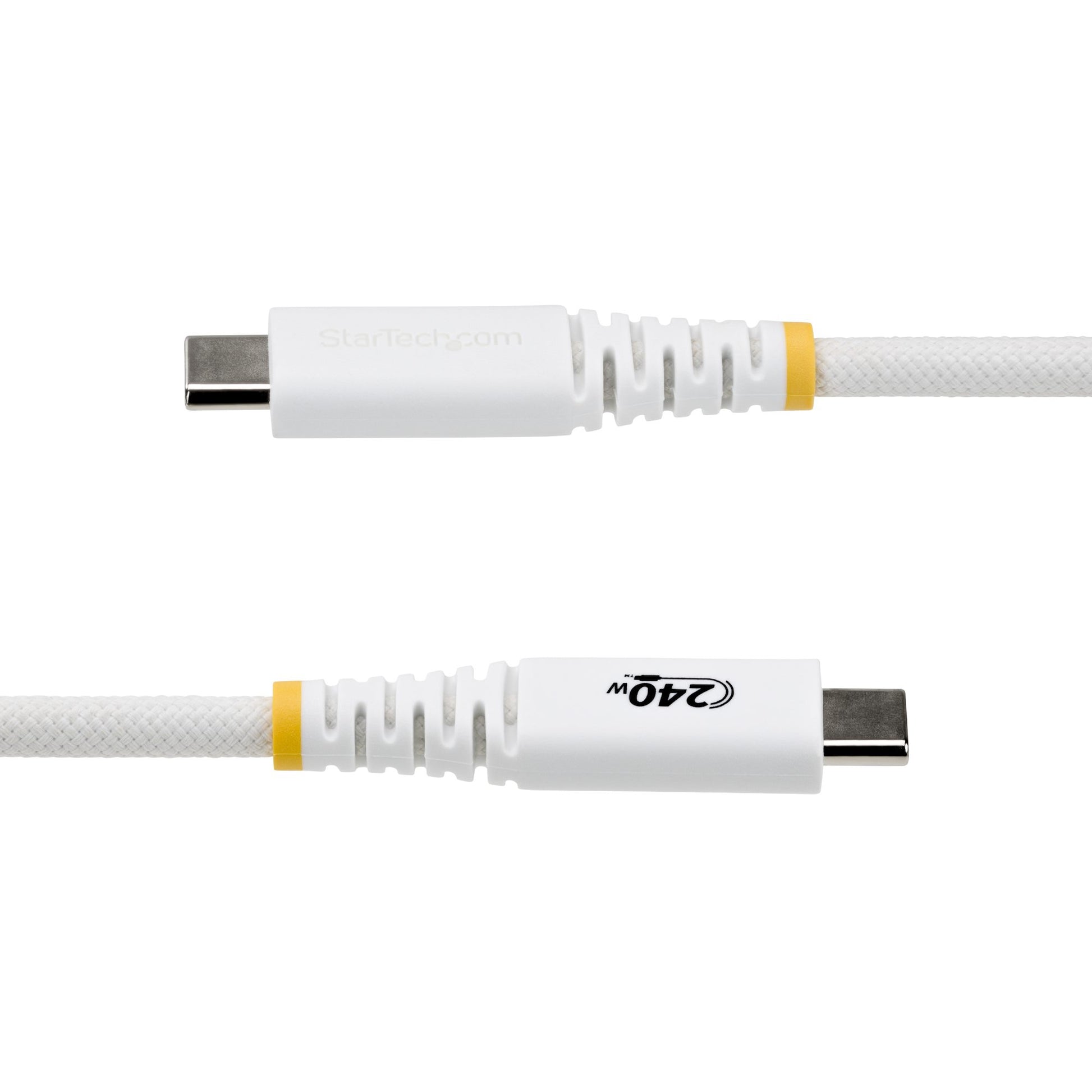 StarTech.com USB-C auf USB-C Kabel – USB 2.0 (480 Mbit/s) – 2 m – PD 240 W – Geflochten, USB-IF zertifiziert