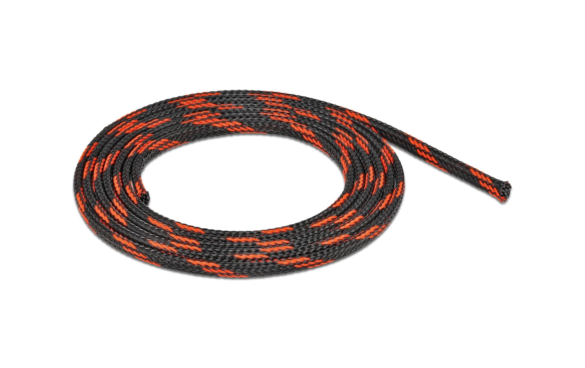 DeLOCK Kabelschlauch, Ø 6 mm × 2 m, wiederverwendbar – Schwarz/Rot