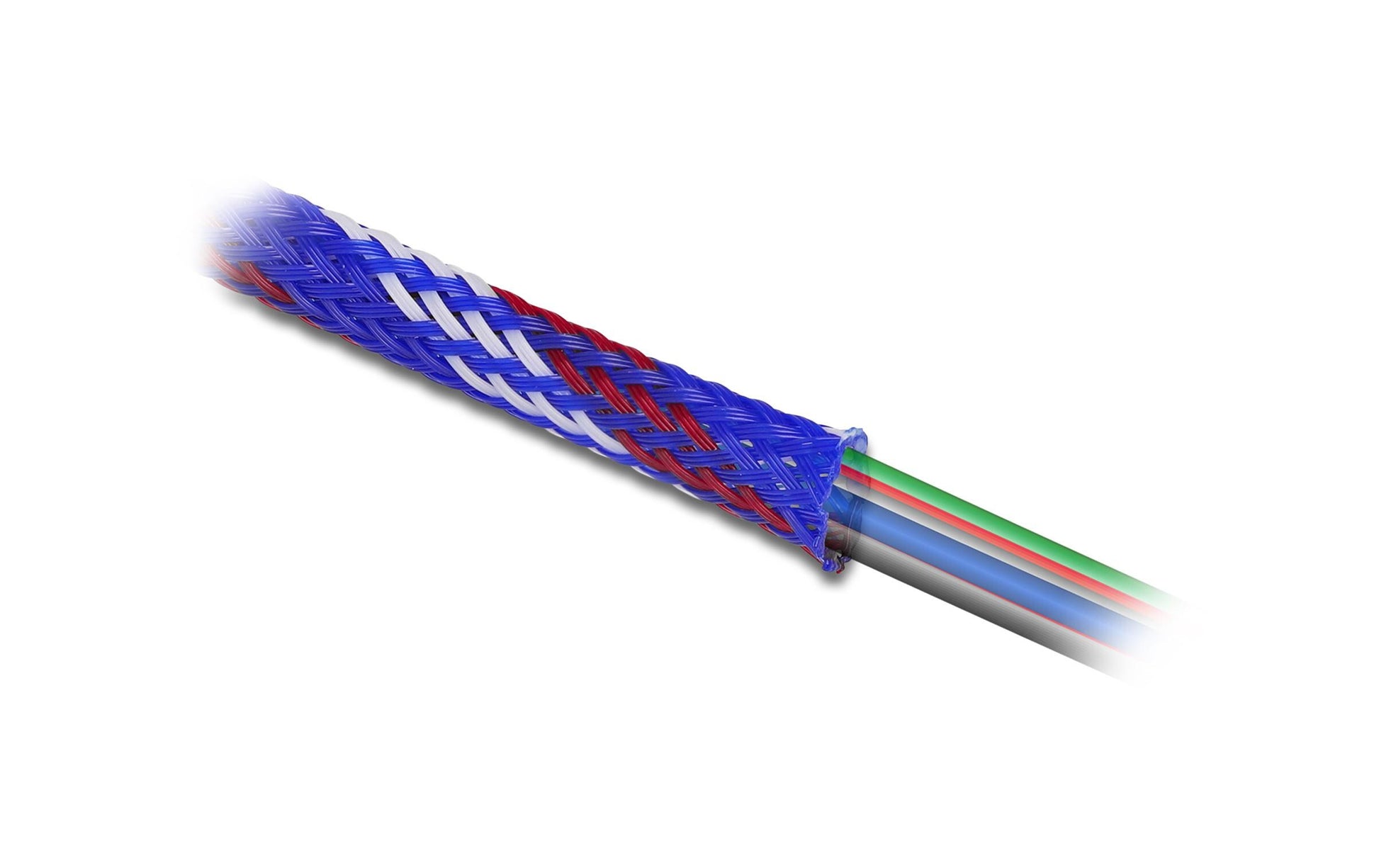 DeLOCK Kabelschlauch, Ø 6 mm × 2 m, dehnbar, zuschneidbar – mehrfarbig